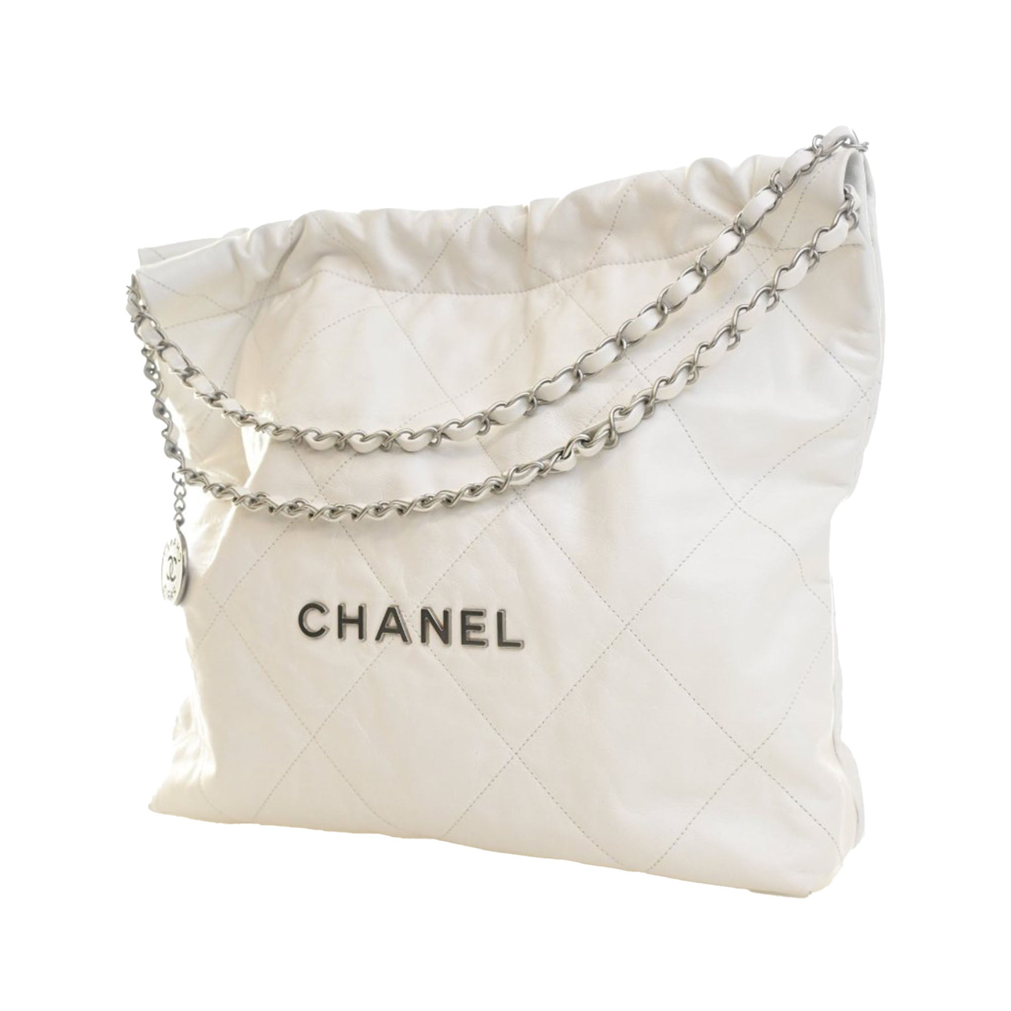 Chanel Medium Shiny Calfskin 22 Handbag - image 3