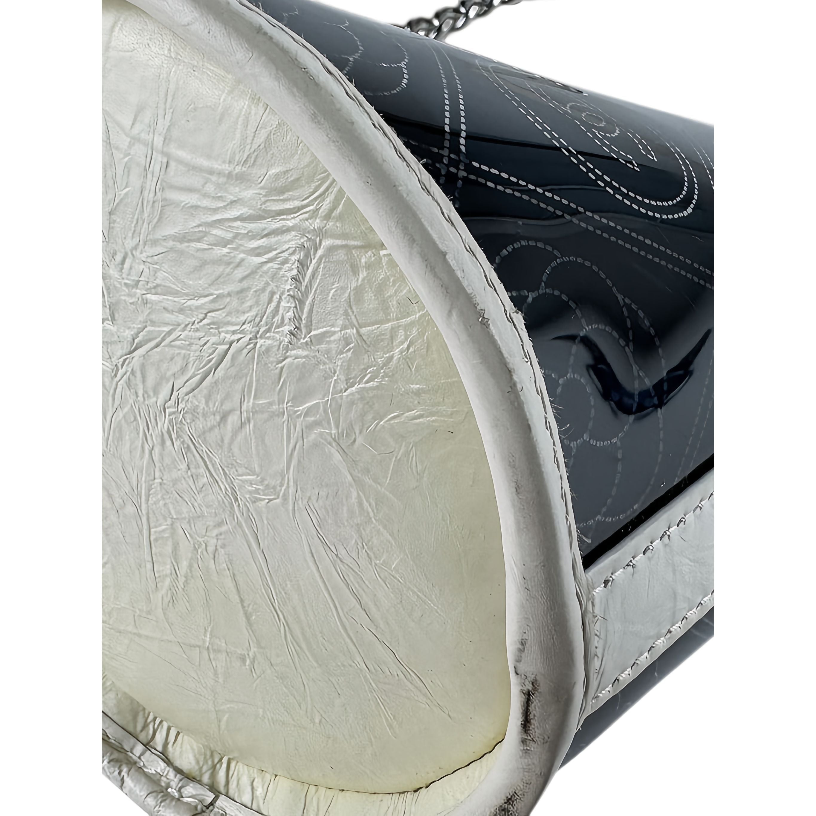 Chanel Small PVC and Crumpled Calfskin Camellia Coco Bucket Bag - image 11