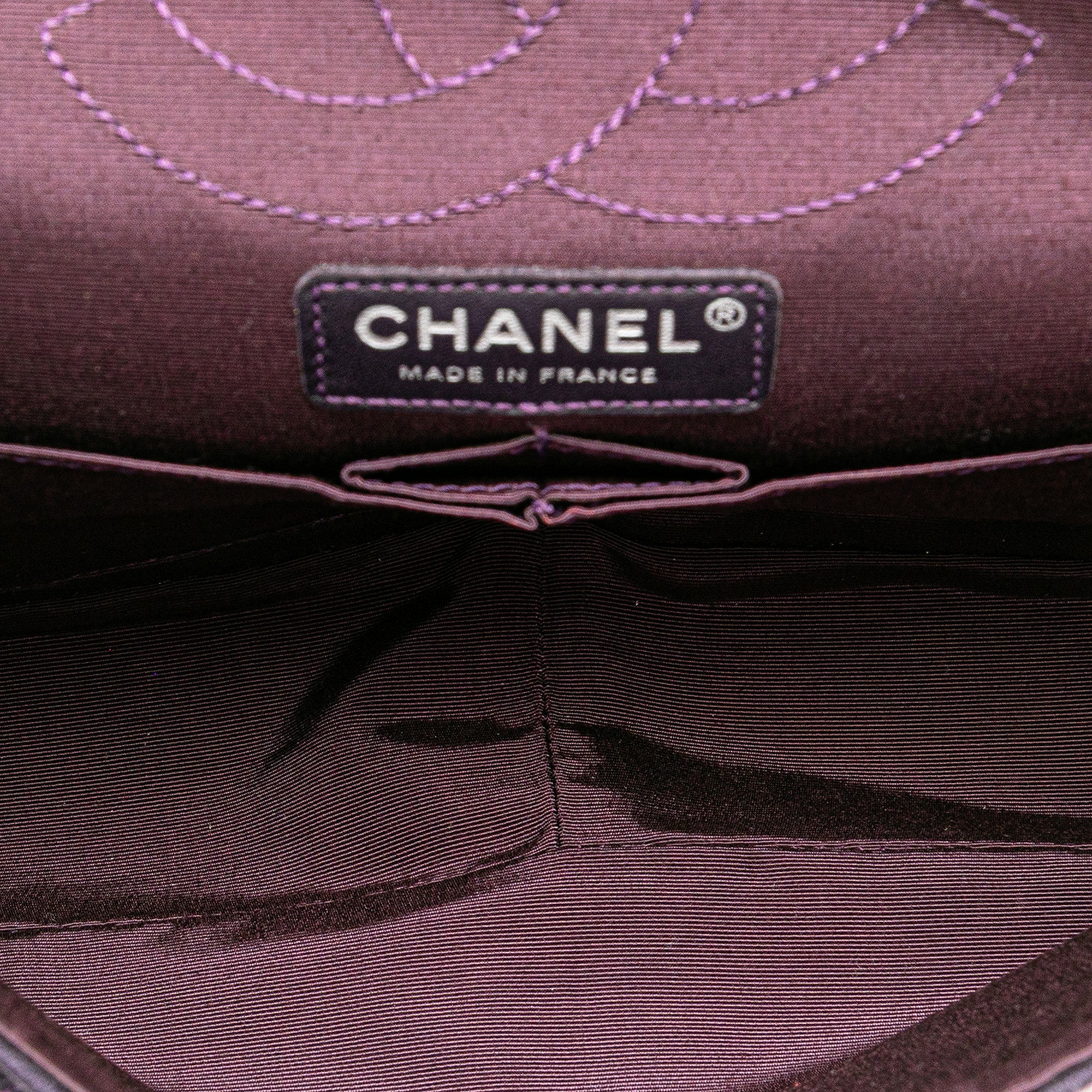 Chanel Croc Quilted Jersey Reissue 2.55 Double Flap 226 - image 4