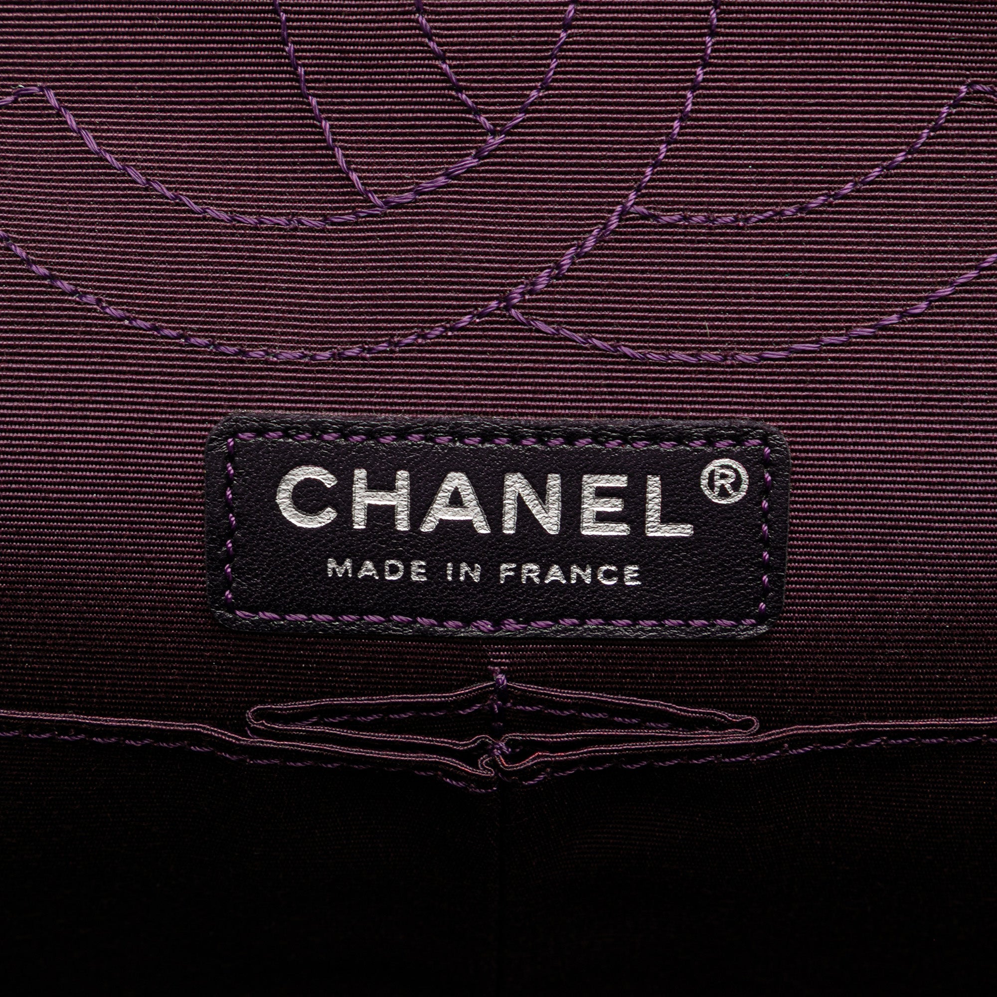 Chanel Croc Quilted Jersey Reissue 2.55 Double Flap 226 - image 5