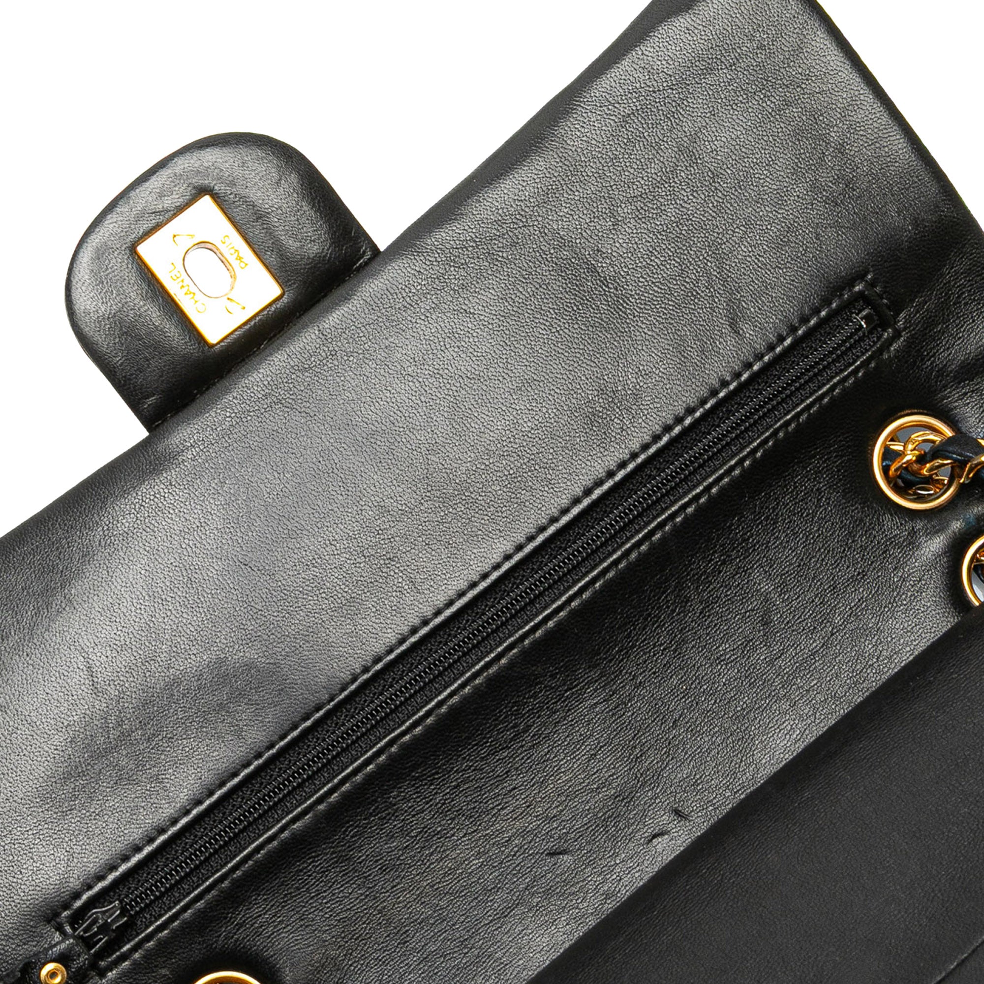 Chanel Medium Classic Lambskin Double Flap - image 9