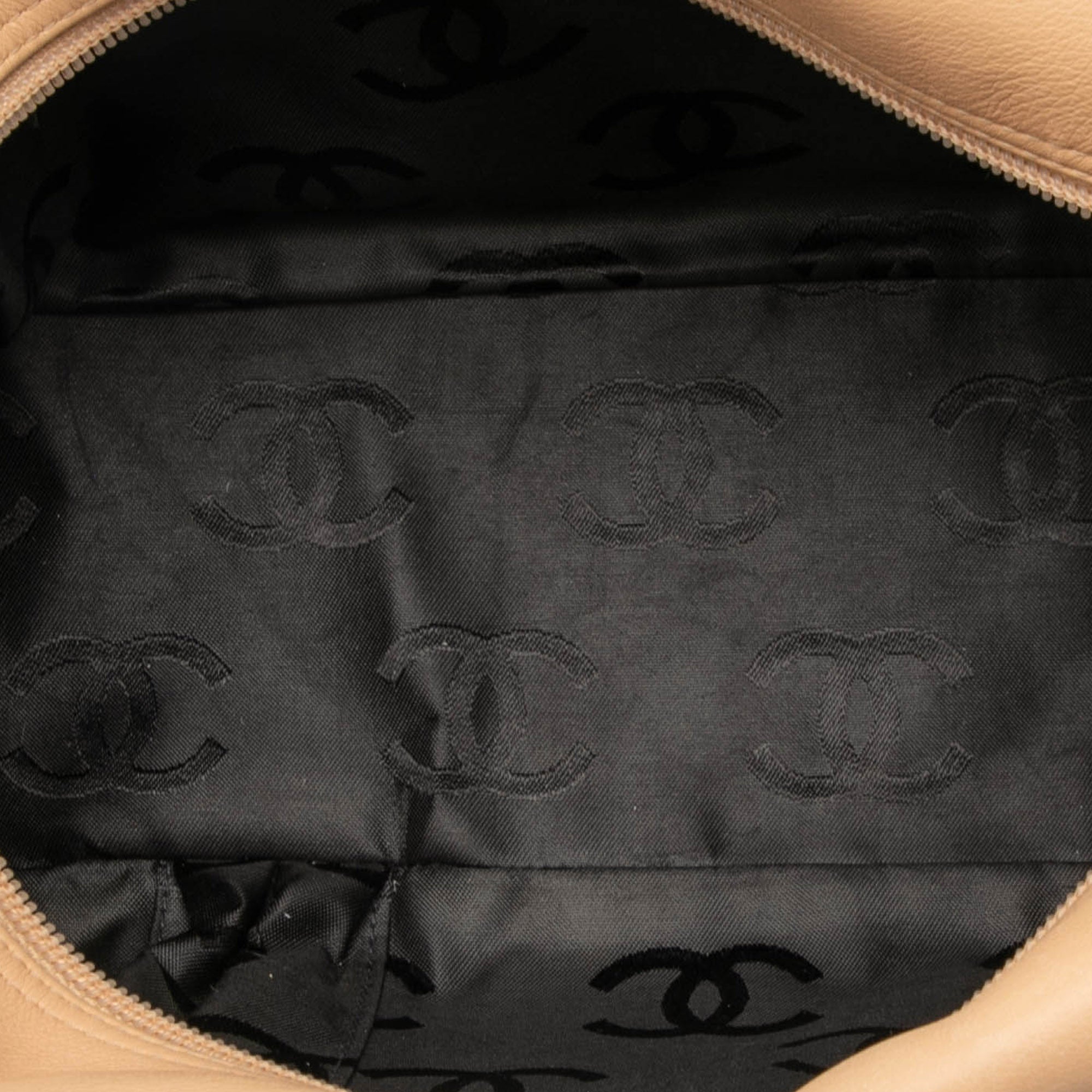 Chanel Large Quilted Lambskin Cambon Ligne Shoulder Bag - image 4