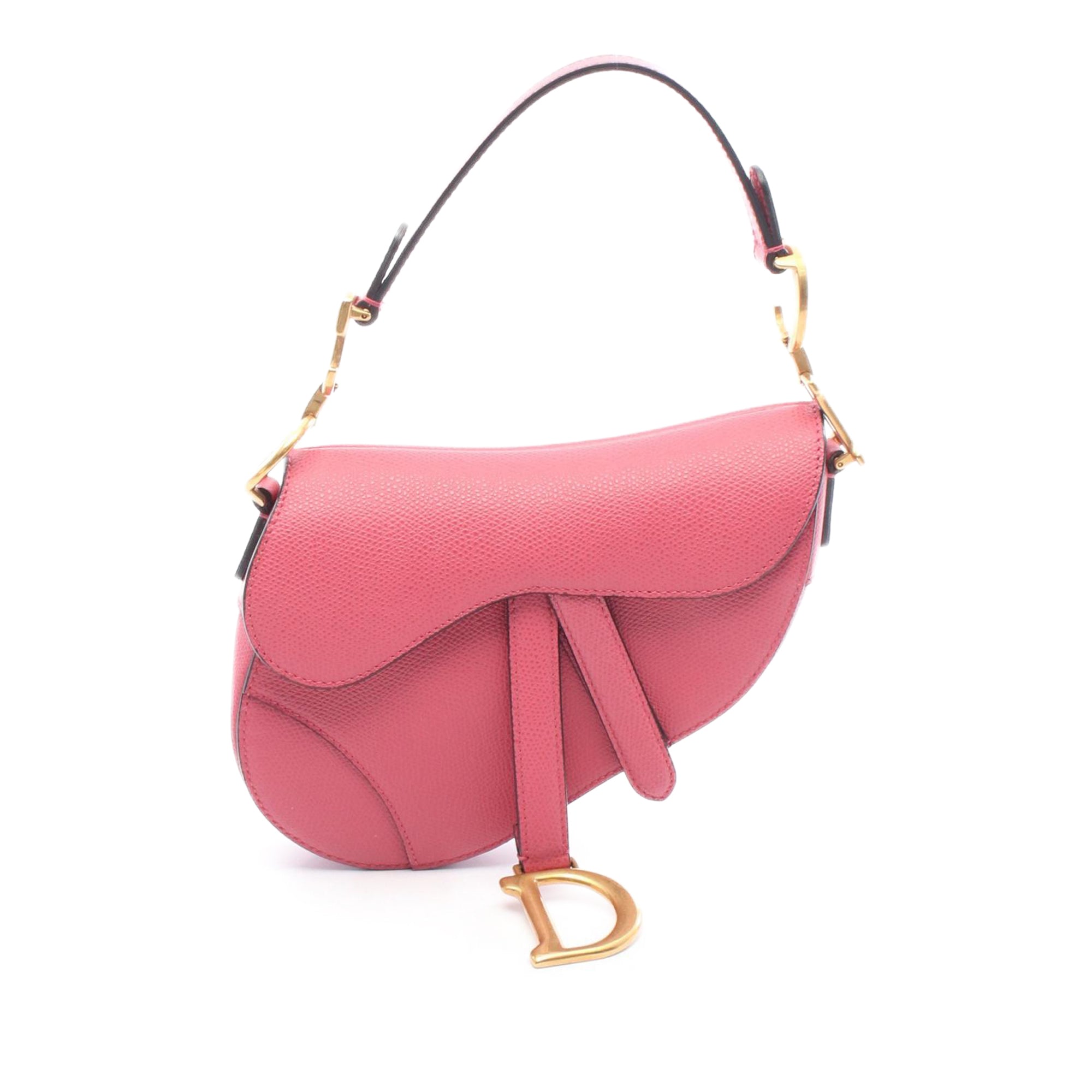 Dior Mini Grained Calfskin Saddle Bag - image 1