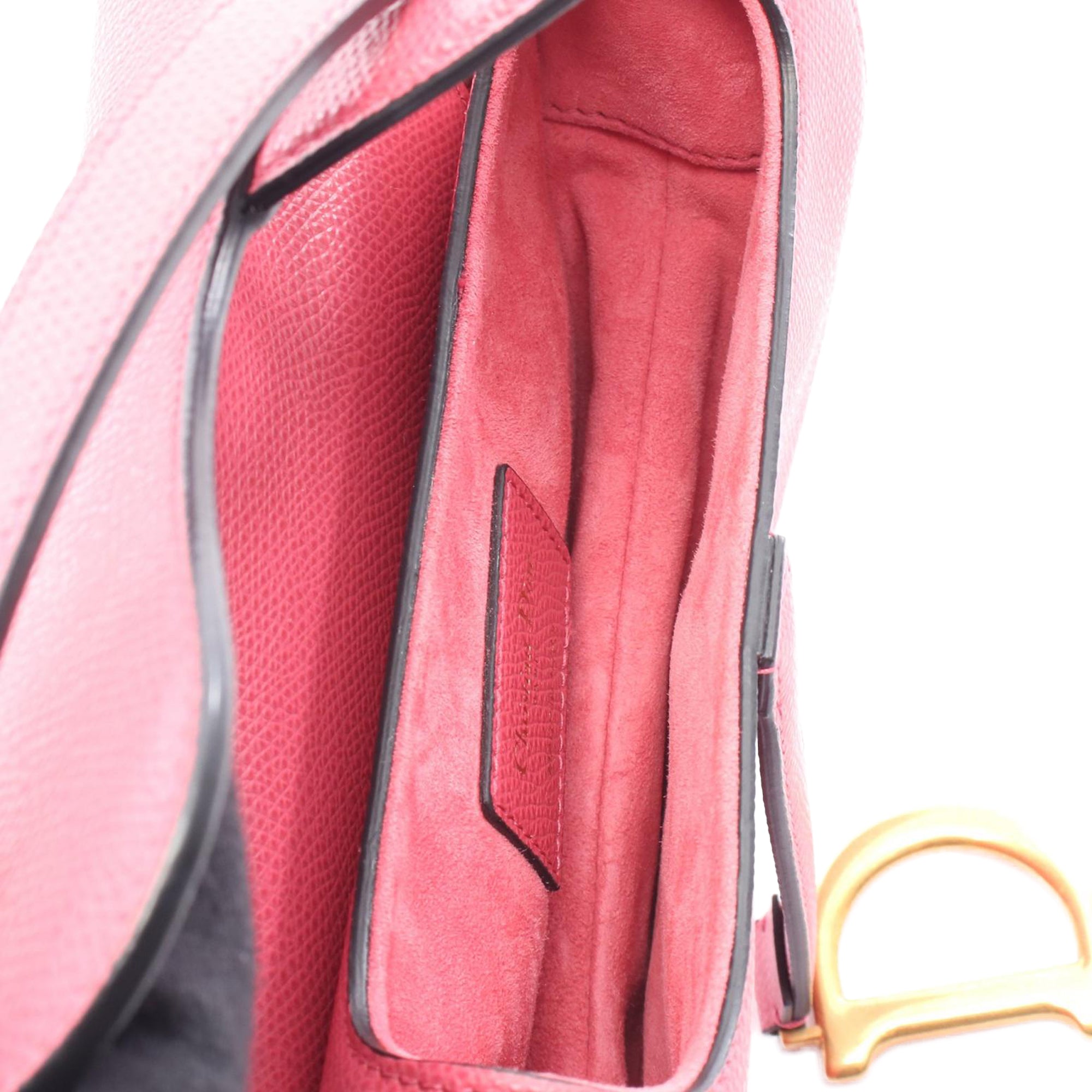 Dior Mini Grained Calfskin Saddle Bag - image 3
