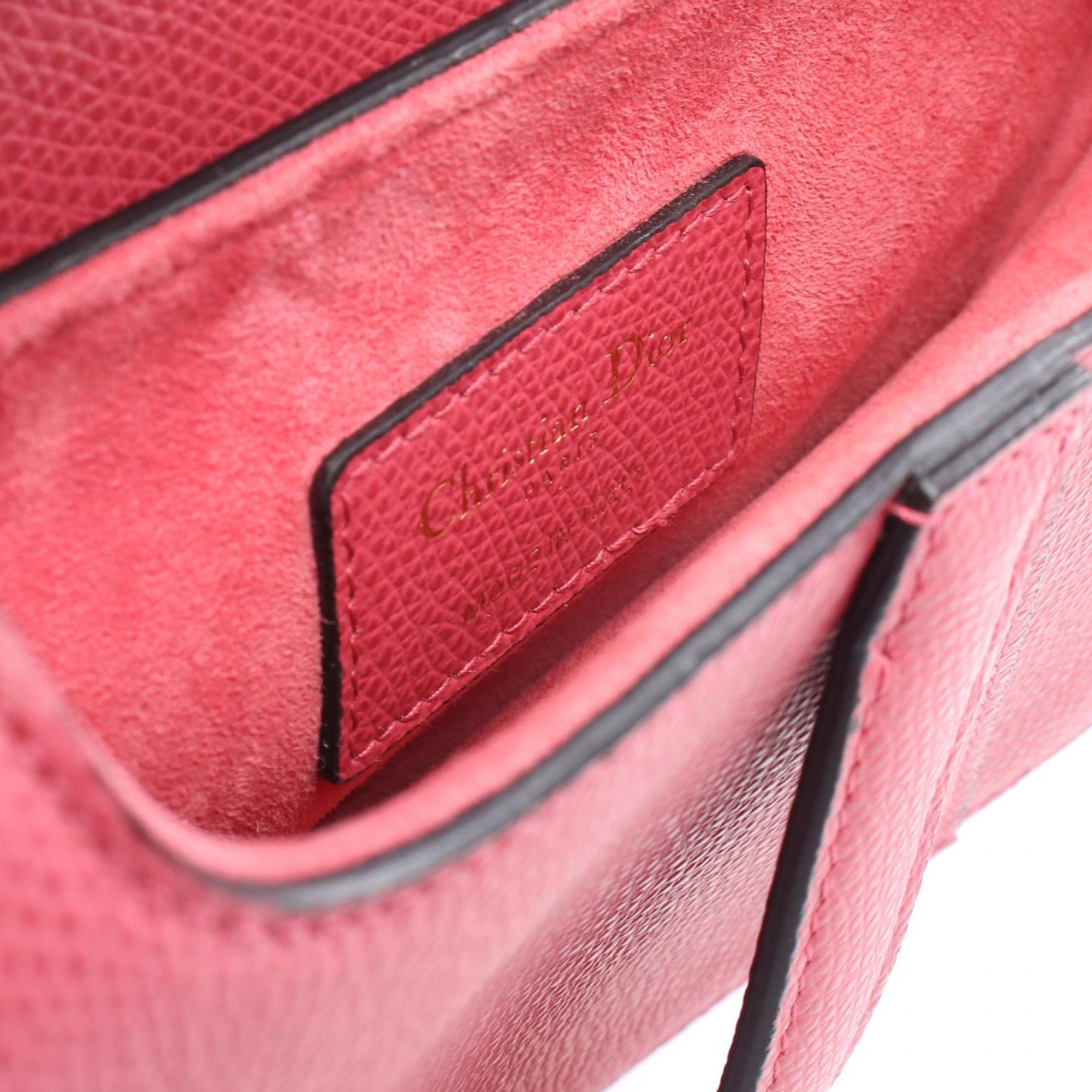 Dior Mini Grained Calfskin Saddle Bag - image 4