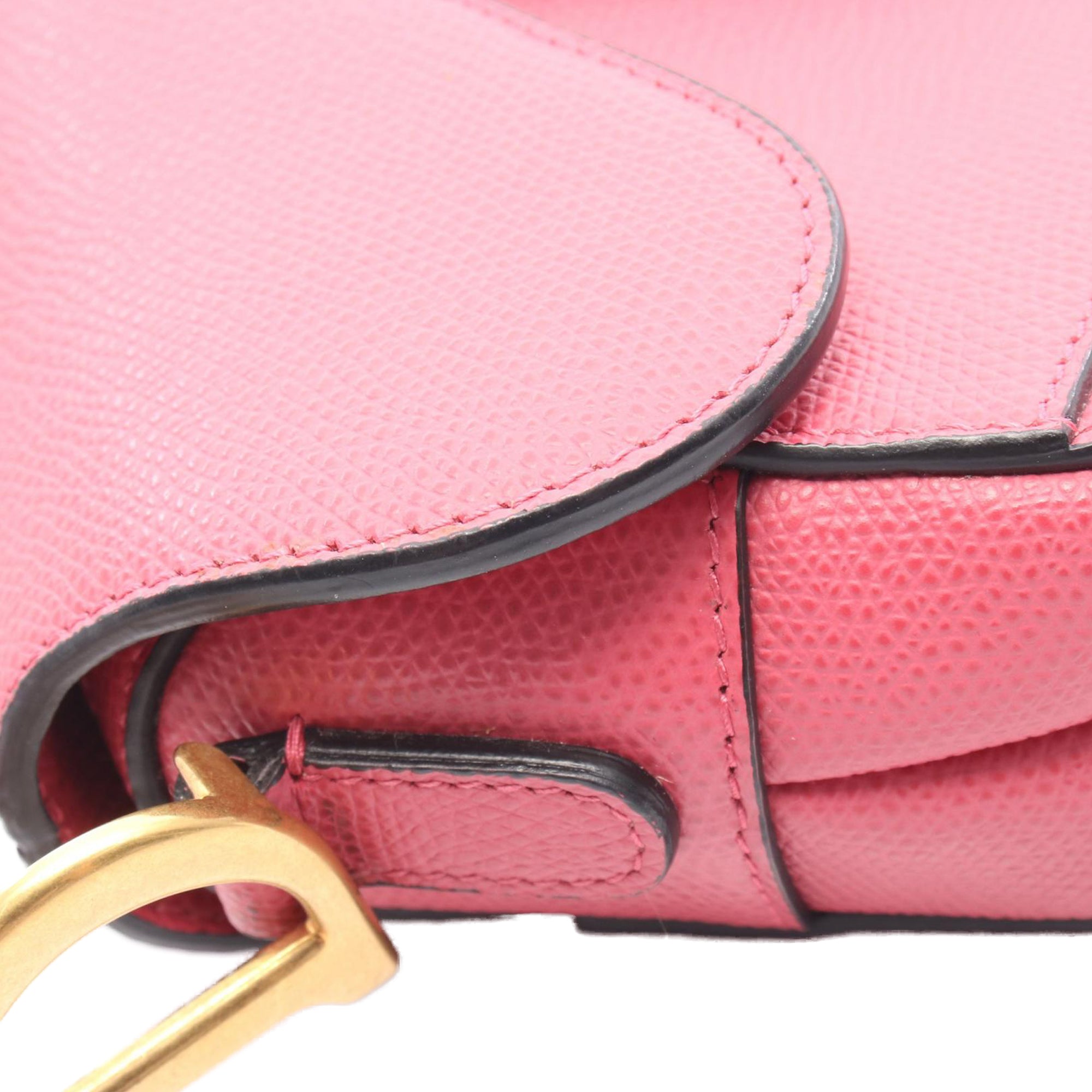 Dior Mini Grained Calfskin Saddle Bag - image 5