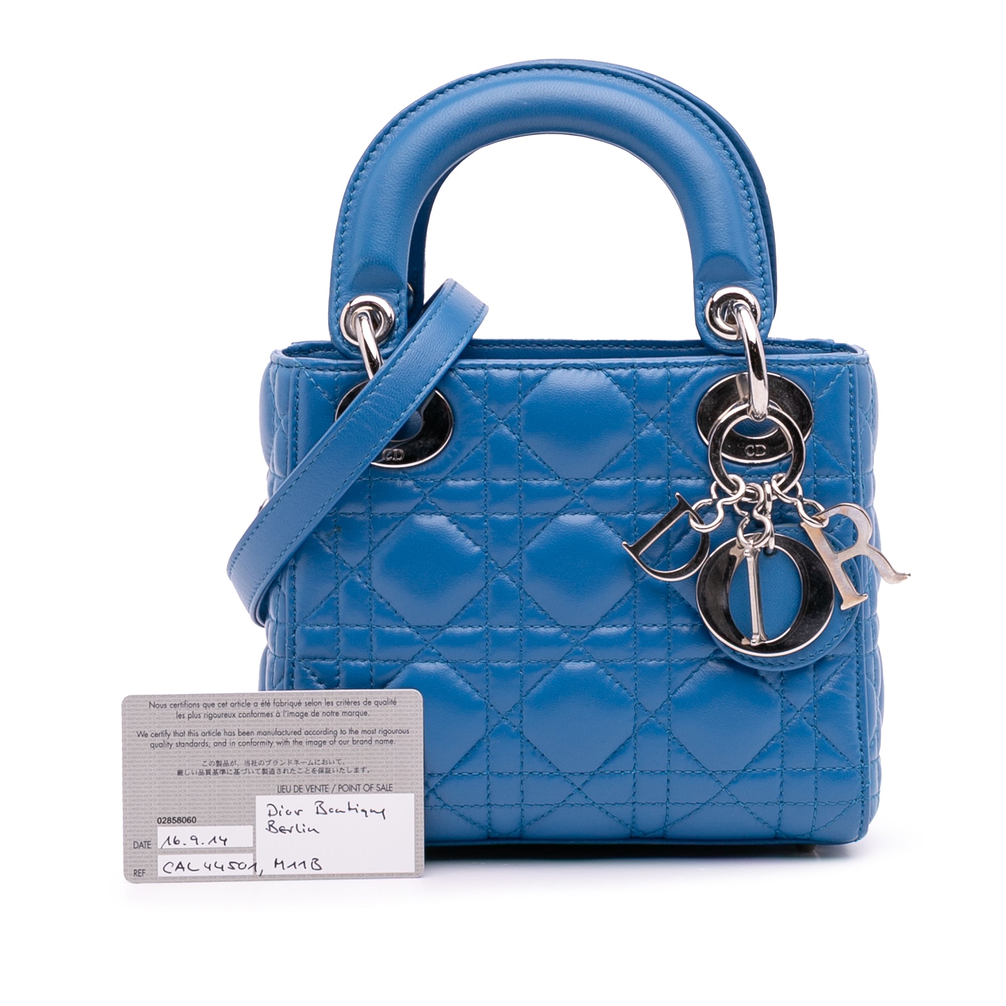 Dior Mini Lambskin Cannage Lady Dior - image 11
