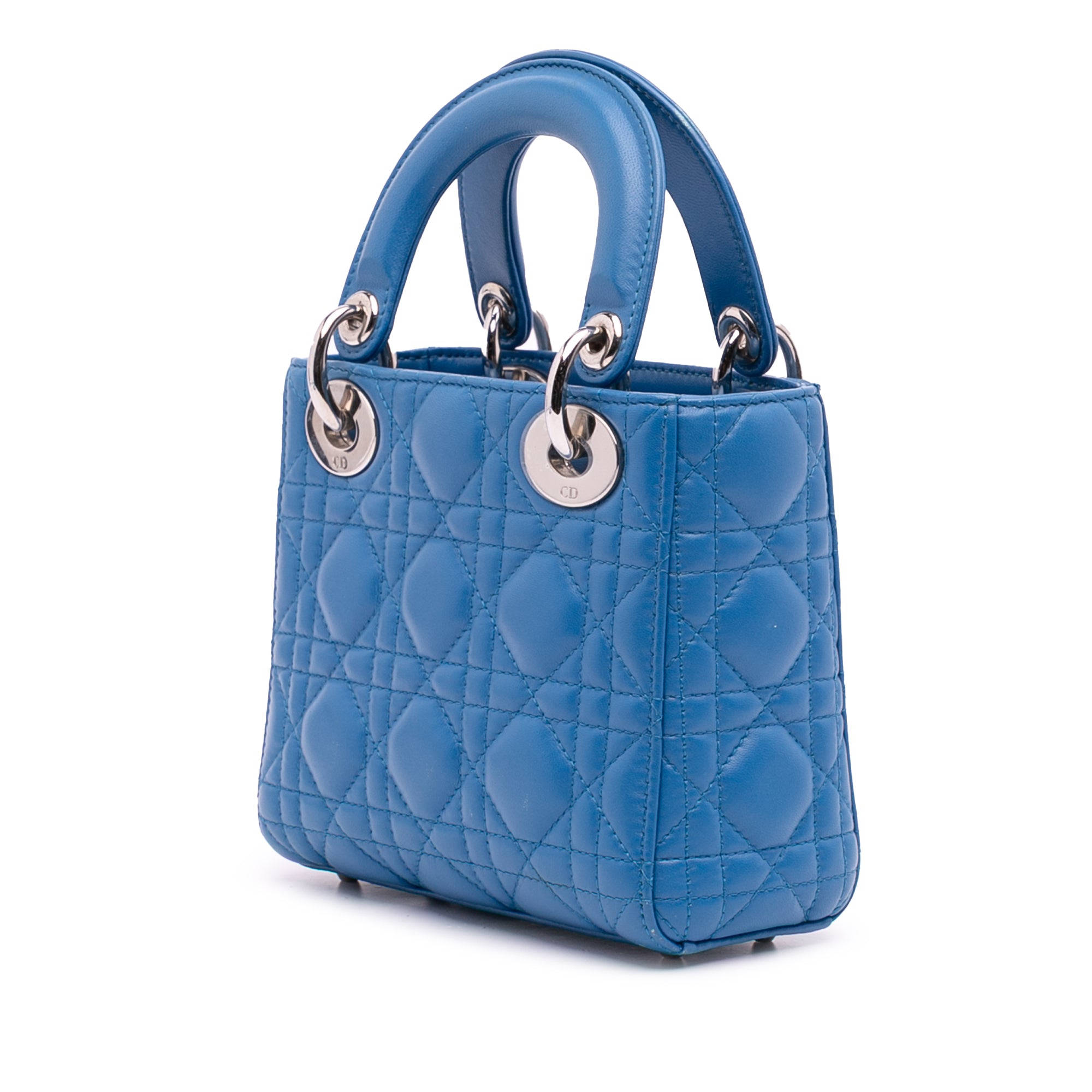 Dior Mini Lambskin Cannage Lady Dior - image 2