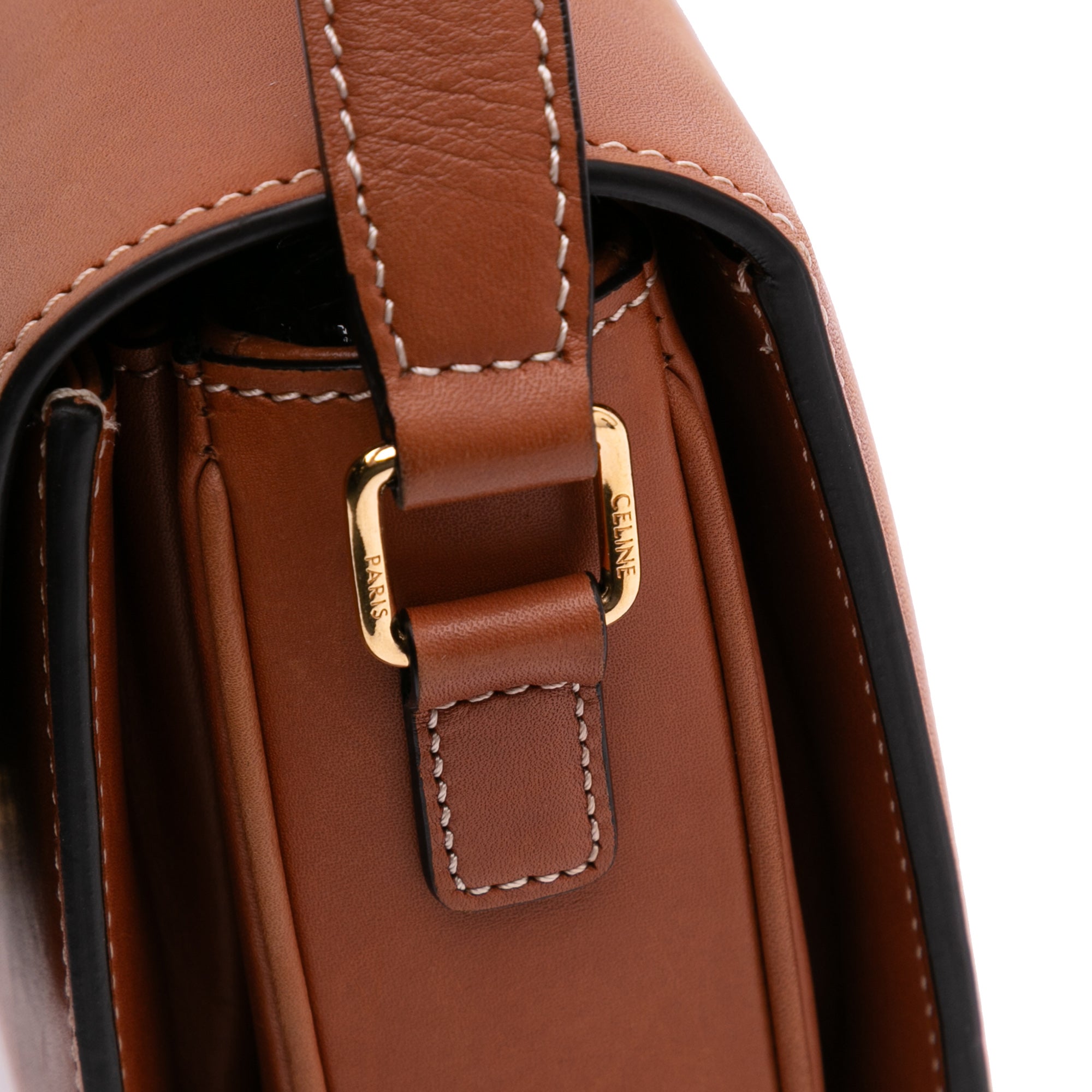 Celine Classique Natural Calfskin Triomphe Crossbody