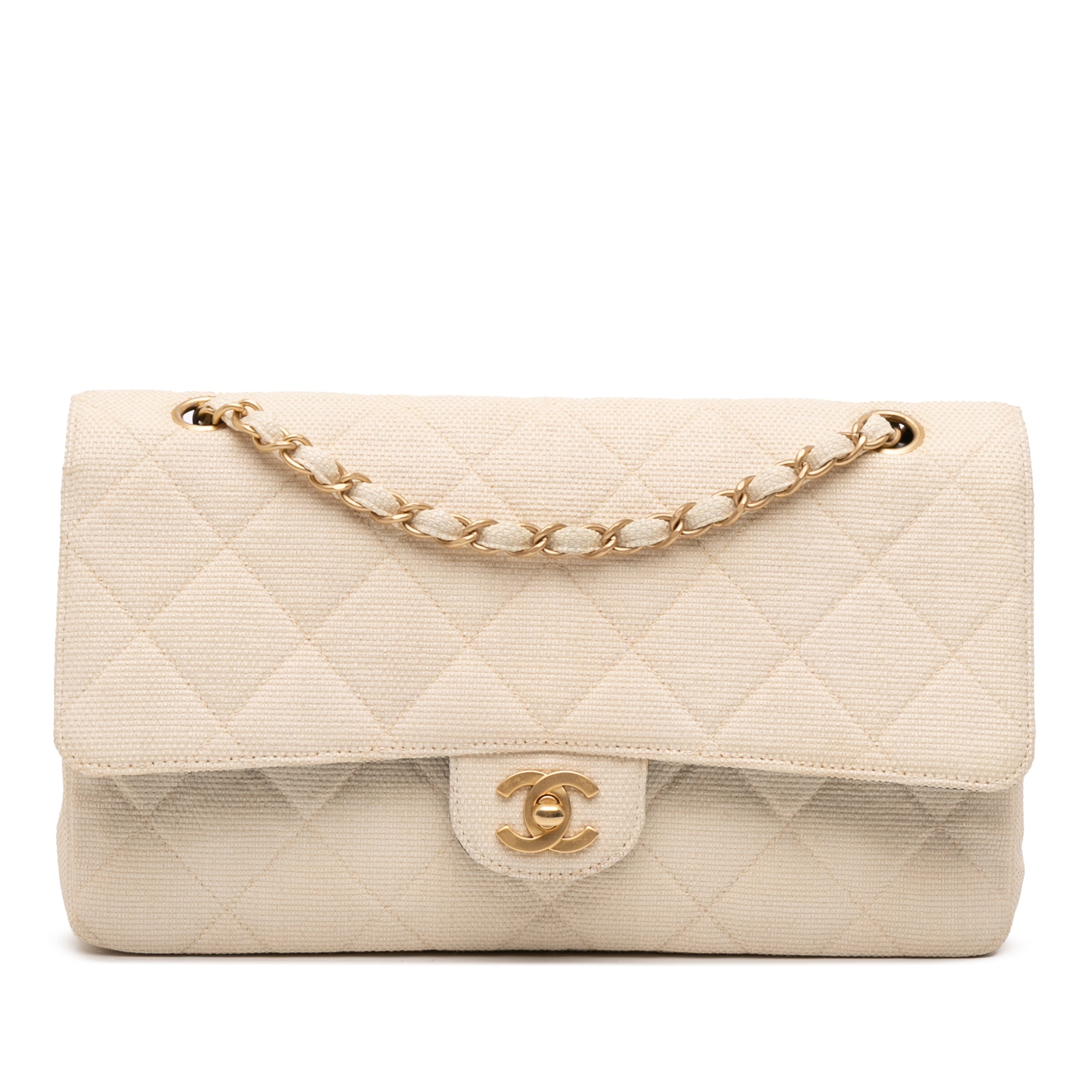 Chanel Medium Classic Canvas Double Flap - image 1