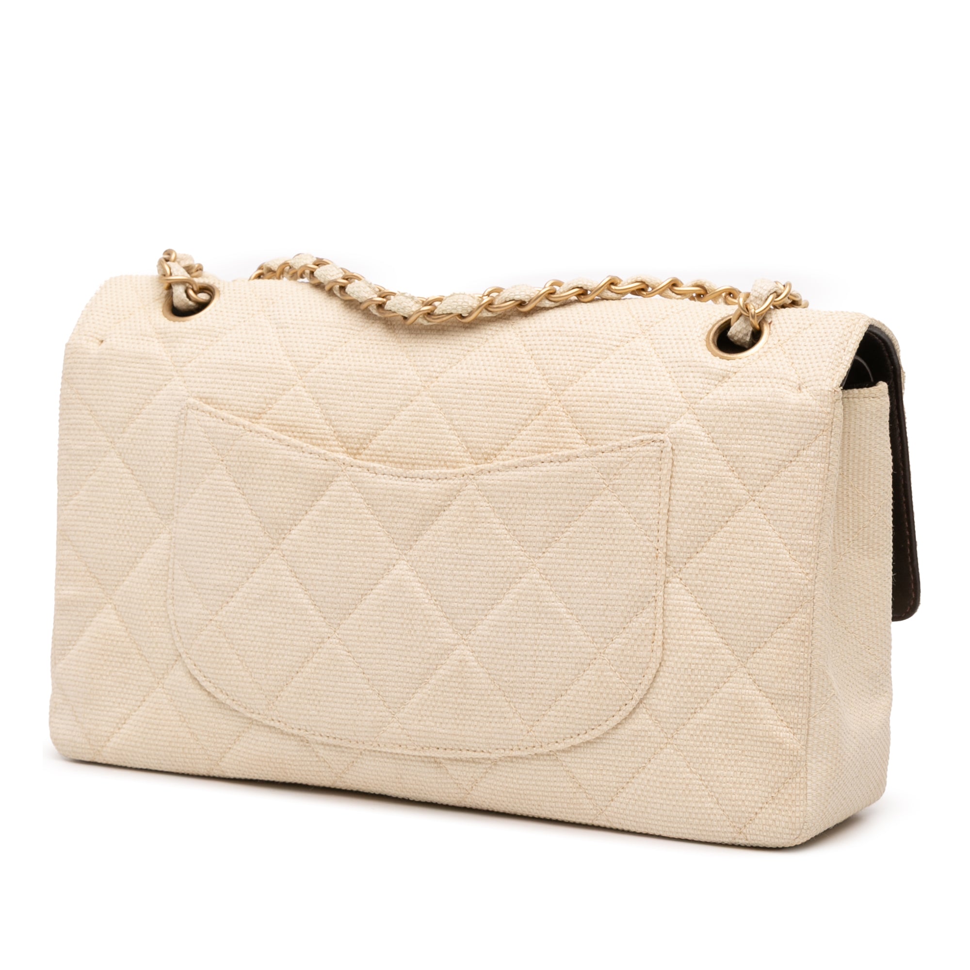 Chanel Medium Classic Canvas Double Flap - image 2