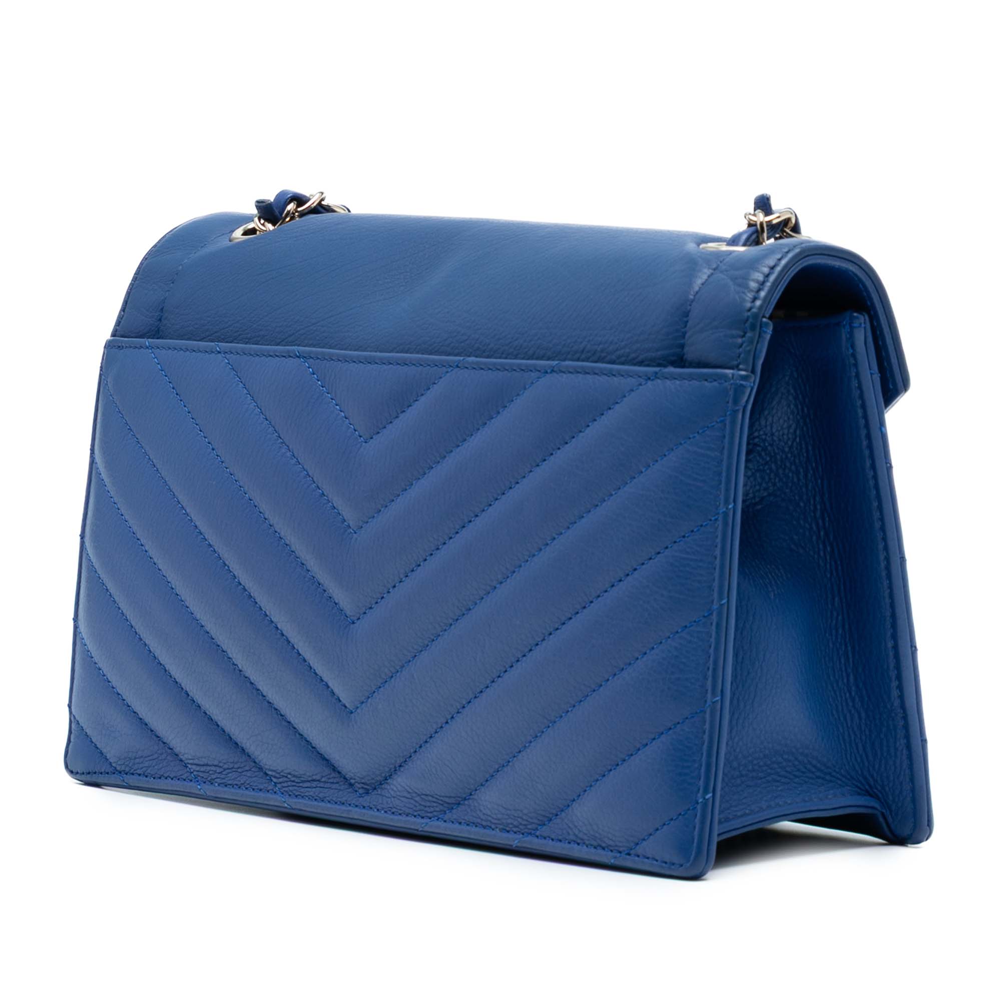 Chanel Medium CC Chevron Calfskin Envelope Flap - image 2