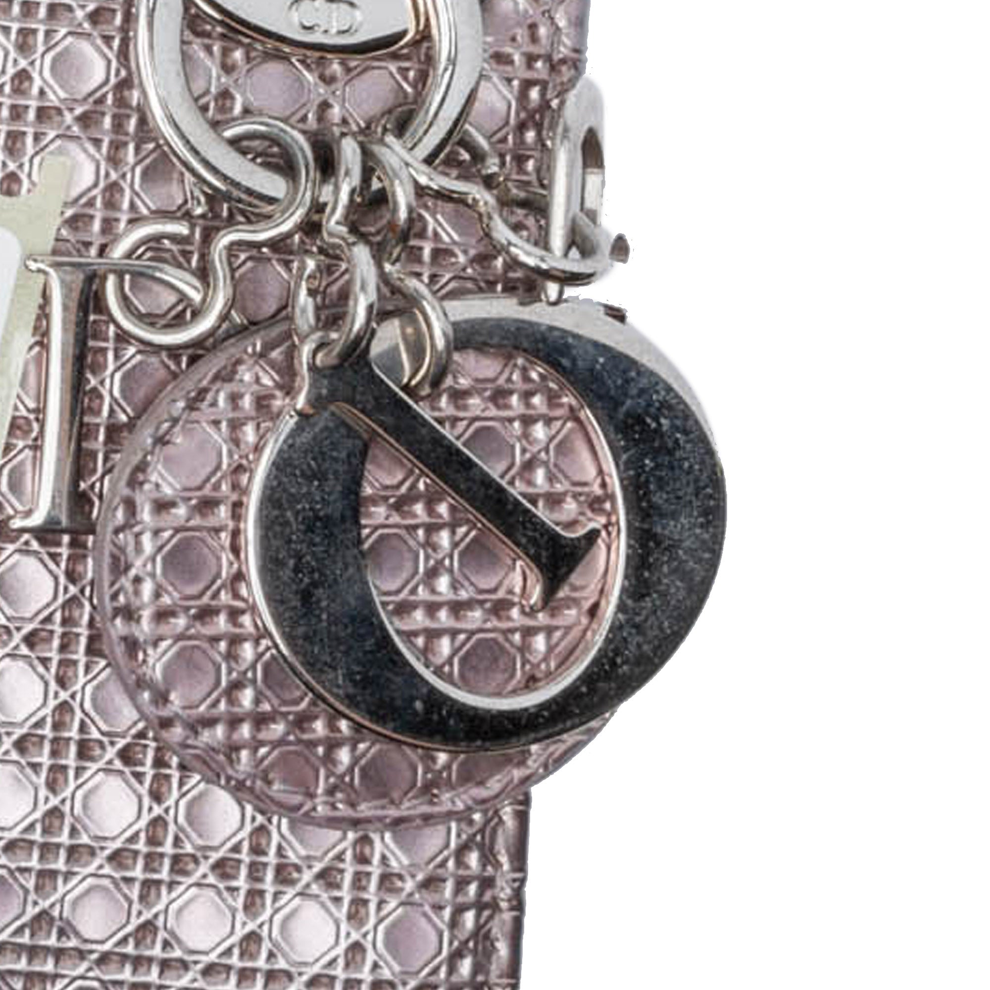 Dior Micro Metallic Patent Microcannage Lady Dior - image 7