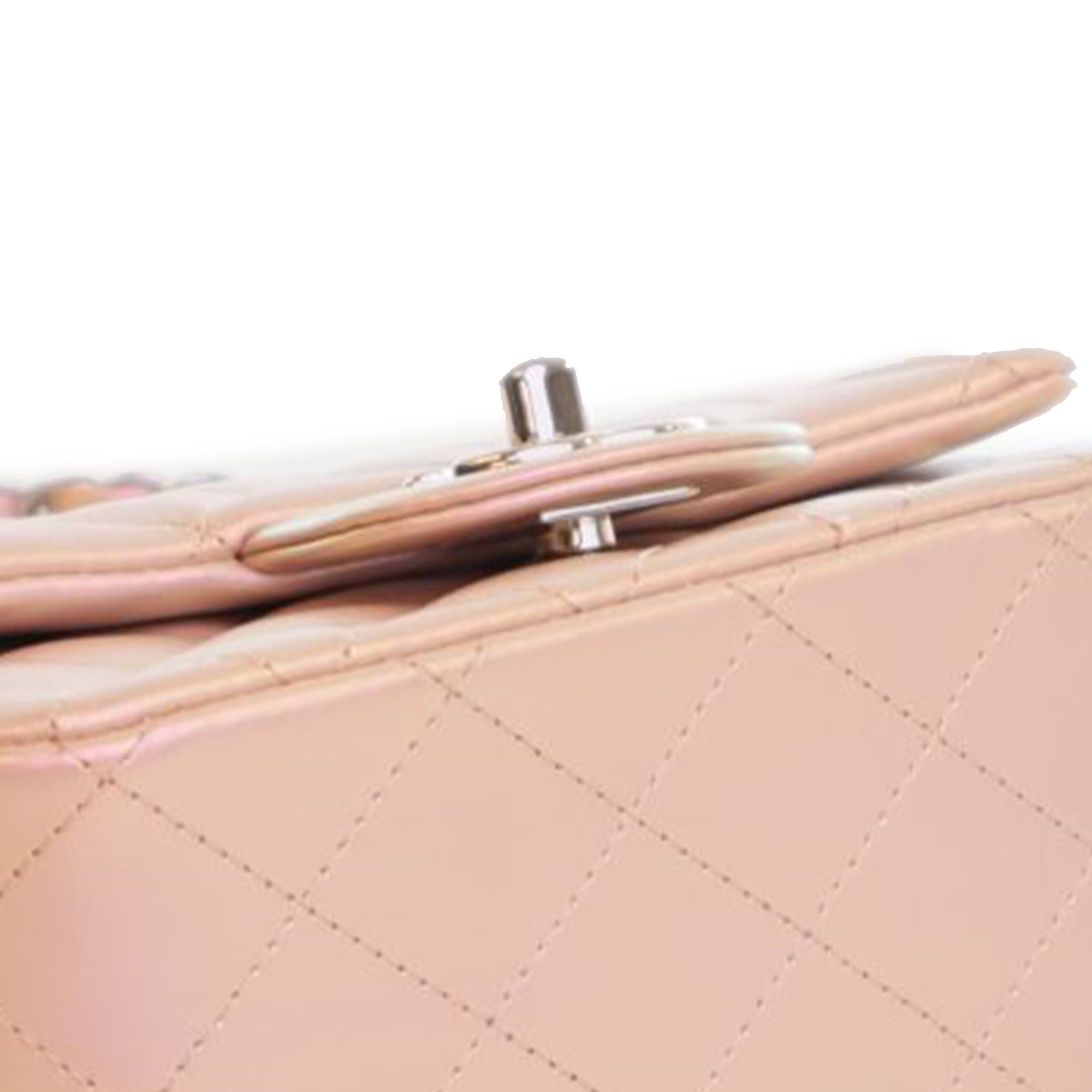 Chanel Mini Square Classic Iridescent Calfskin Single Flap - image 12