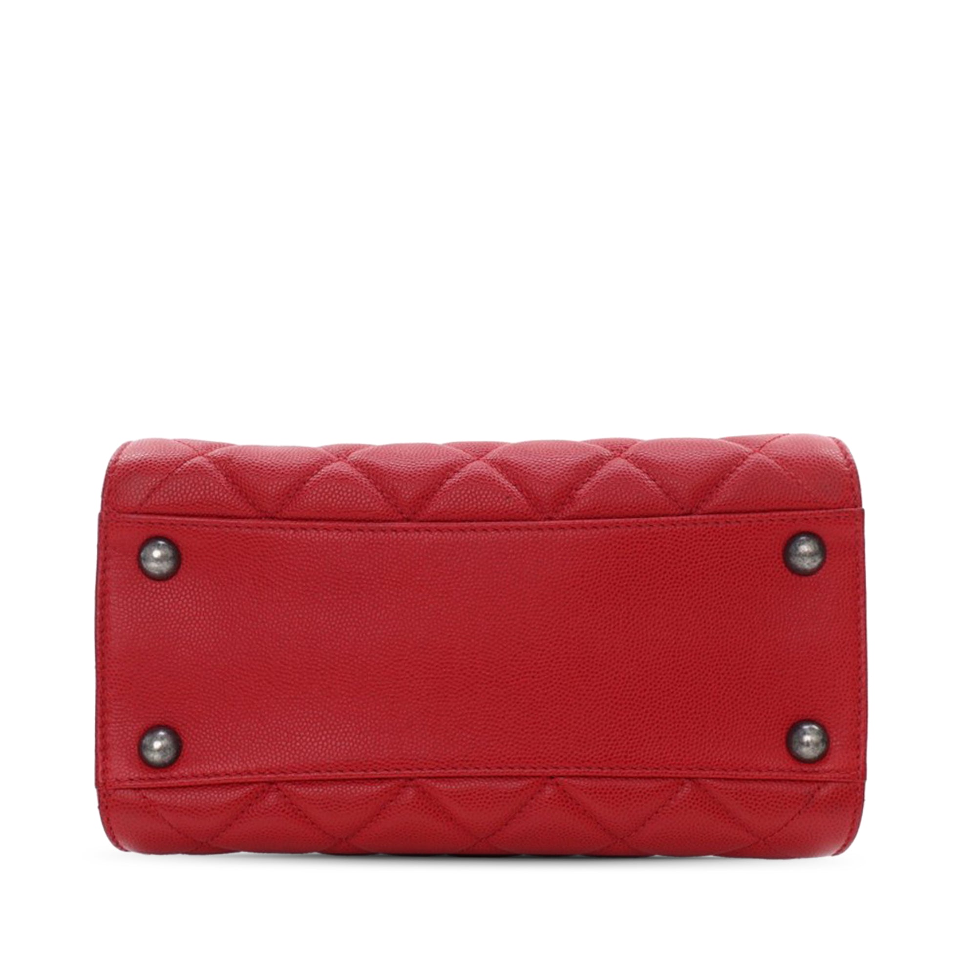 Chanel Small CC Bicolor Quilted Caviar Bucket Bag - image 3