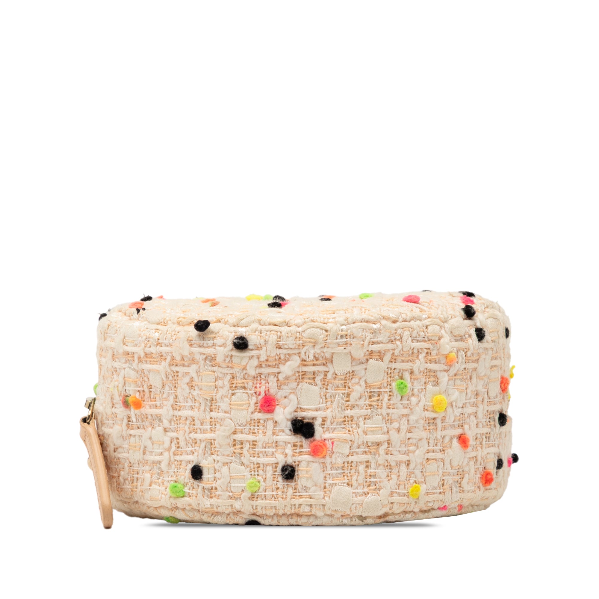 Chanel CC Quilted Tweed Round Crossbody - image 3