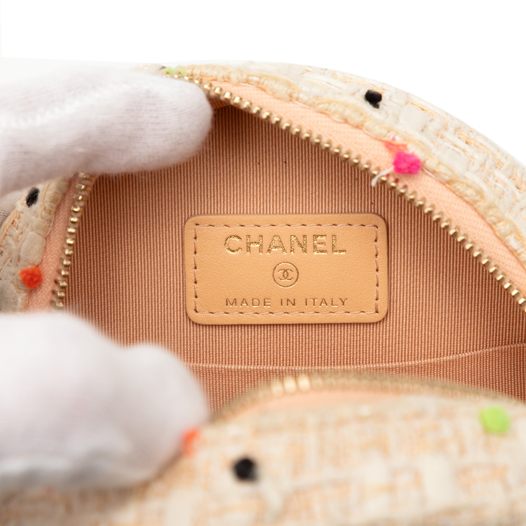 Chanel CC Quilted Tweed Round Crossbody - image 5