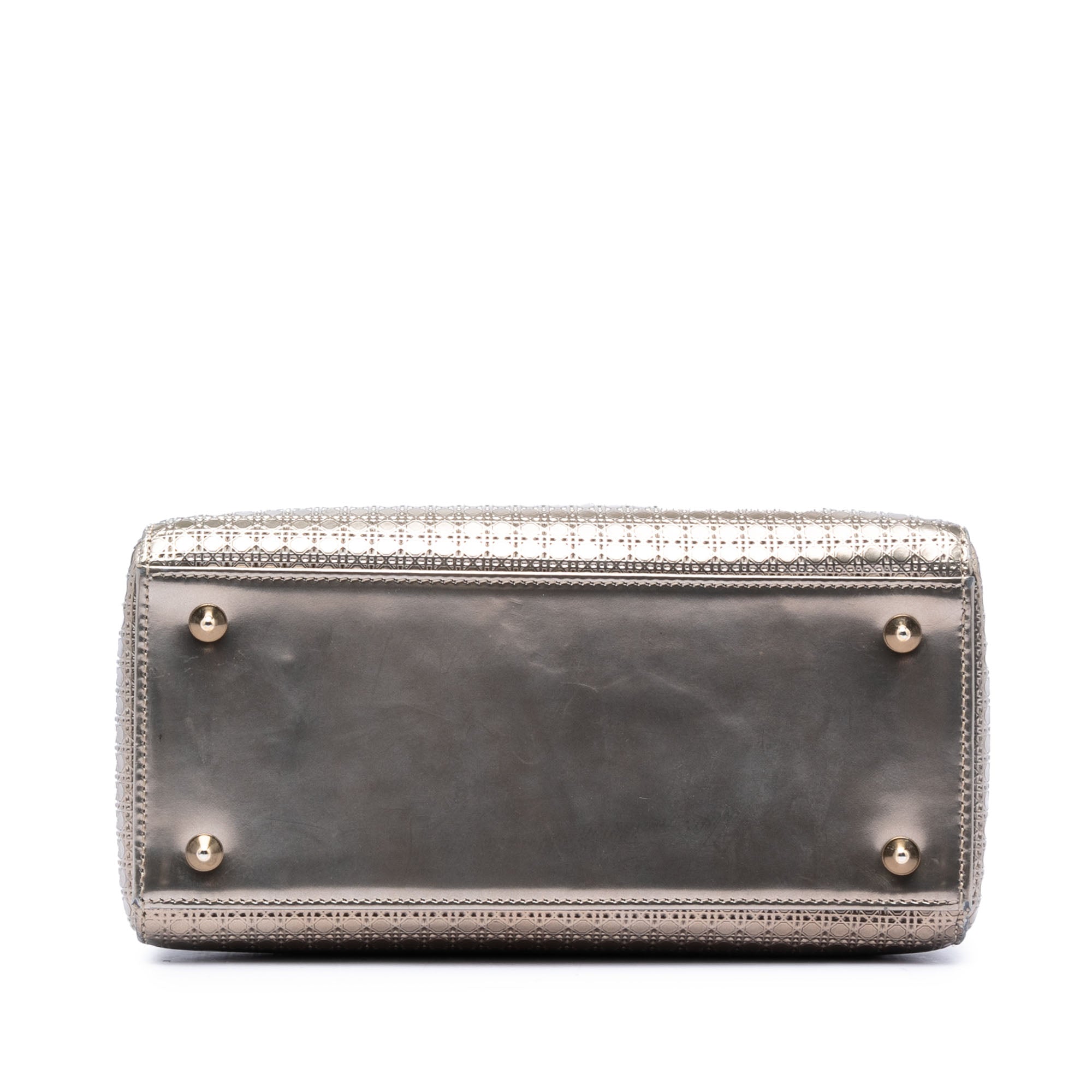 Dior Medium Metallic Patent Microcannage Lady Dior - image 3