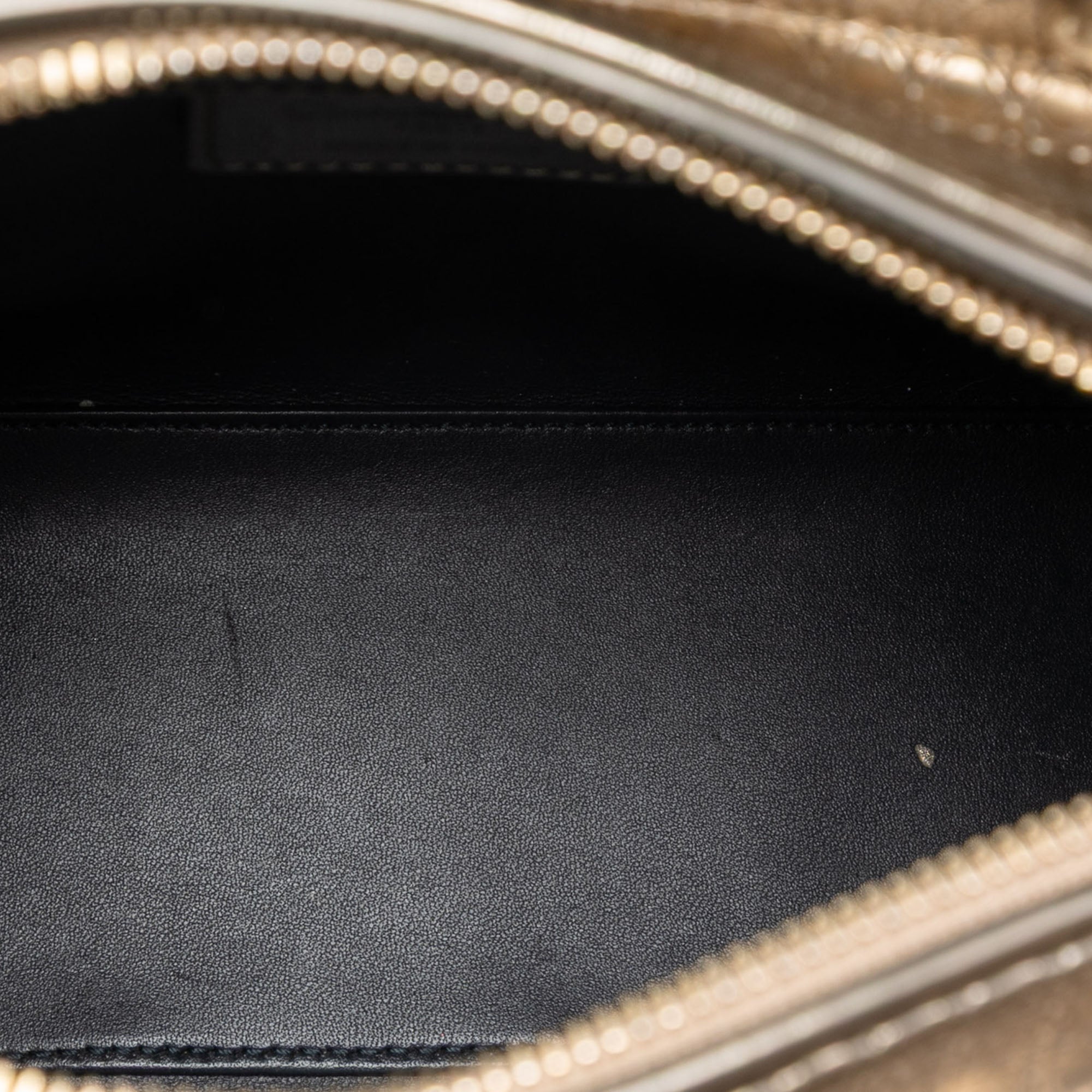 Dior Medium Metallic Patent Microcannage Lady Dior - image 4