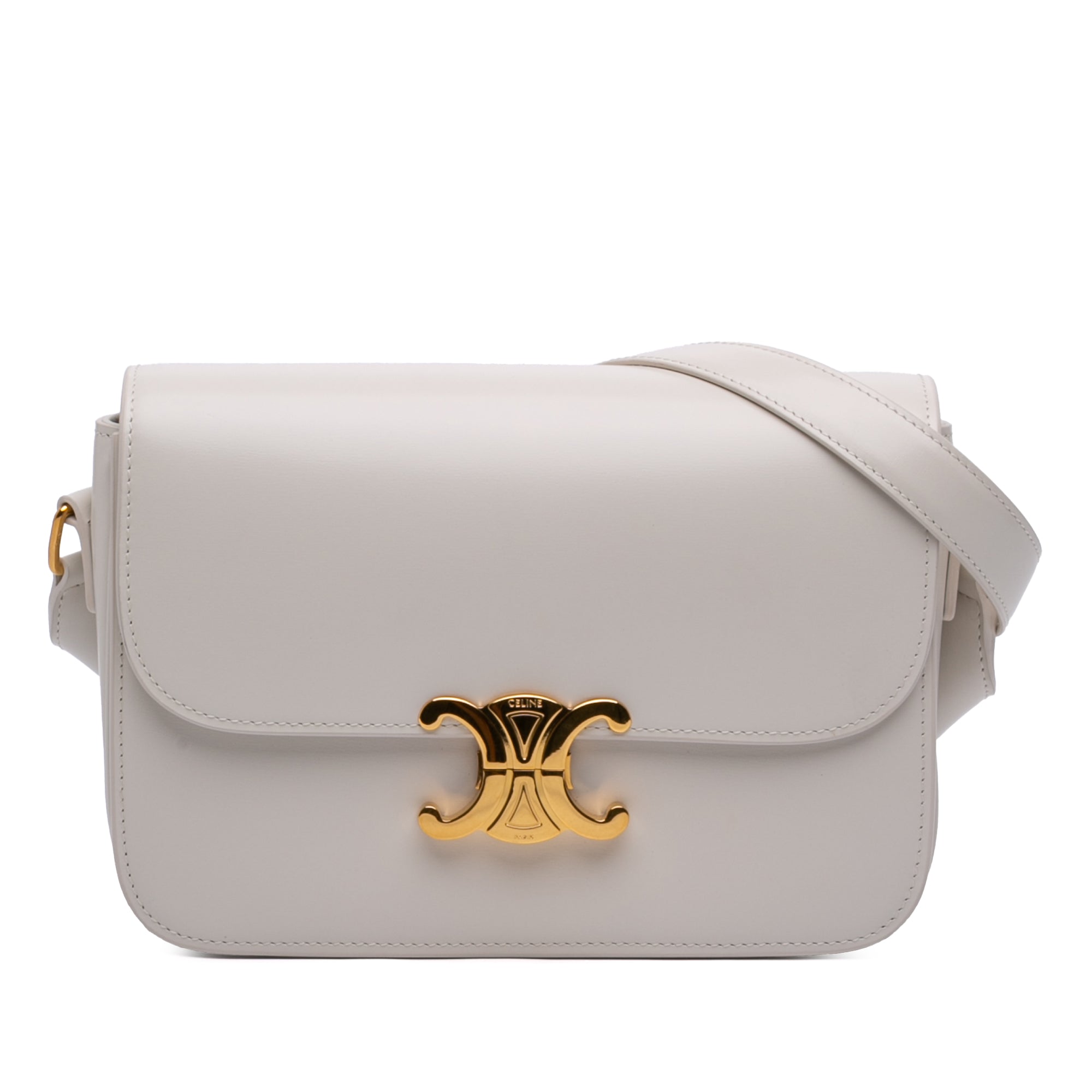Celine Classique Shiny Calfskin Triomphe Crossbody - image 1