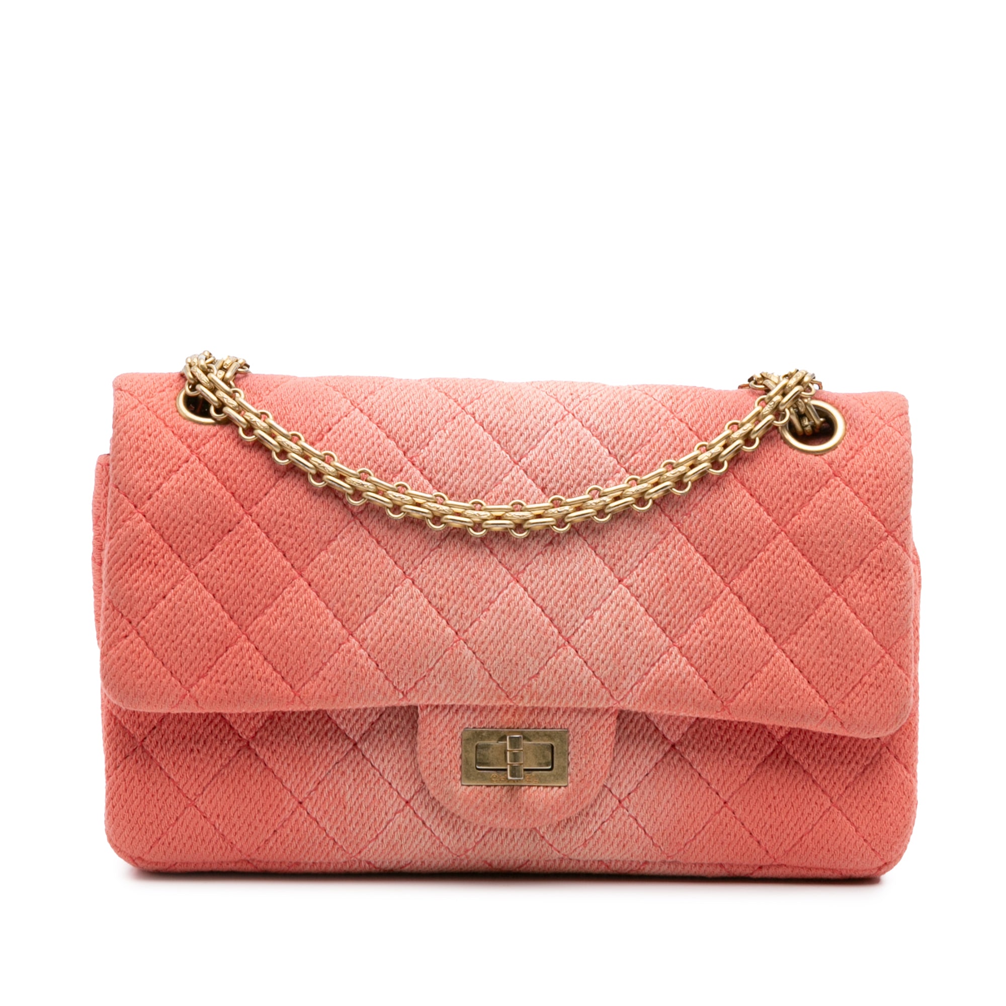 Chanel Reissue 2.55 Quilted Denim Ombre Double Flap 225 - image 1