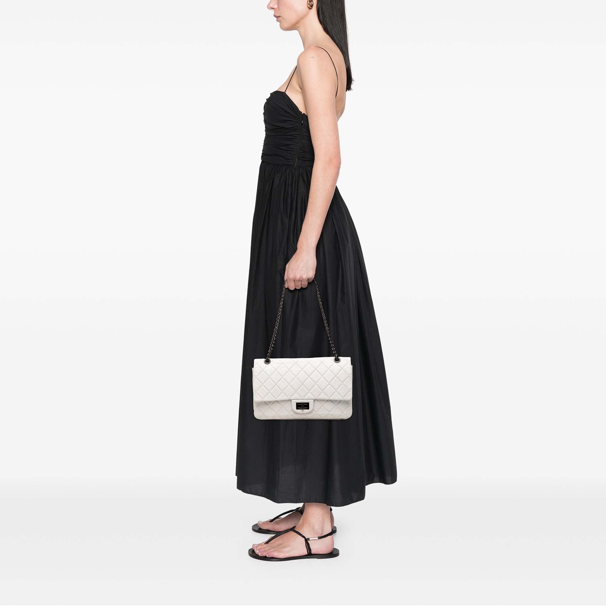 Chanel Quilted Aged Calfskin Reissue 2.55 Double Flap 227 - image 7