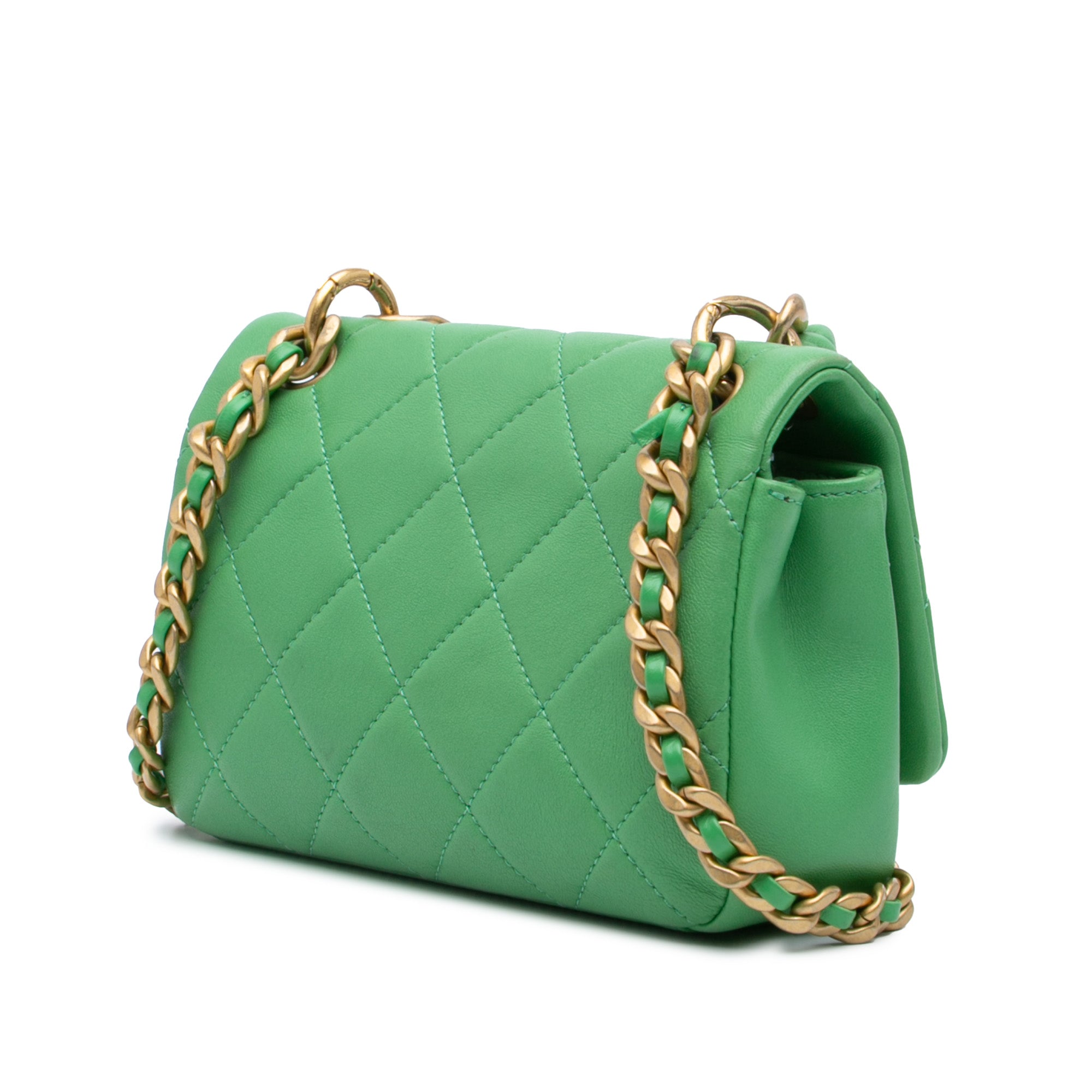 Chanel Small Quilted Lambskin Chain Is More Flap - image 2