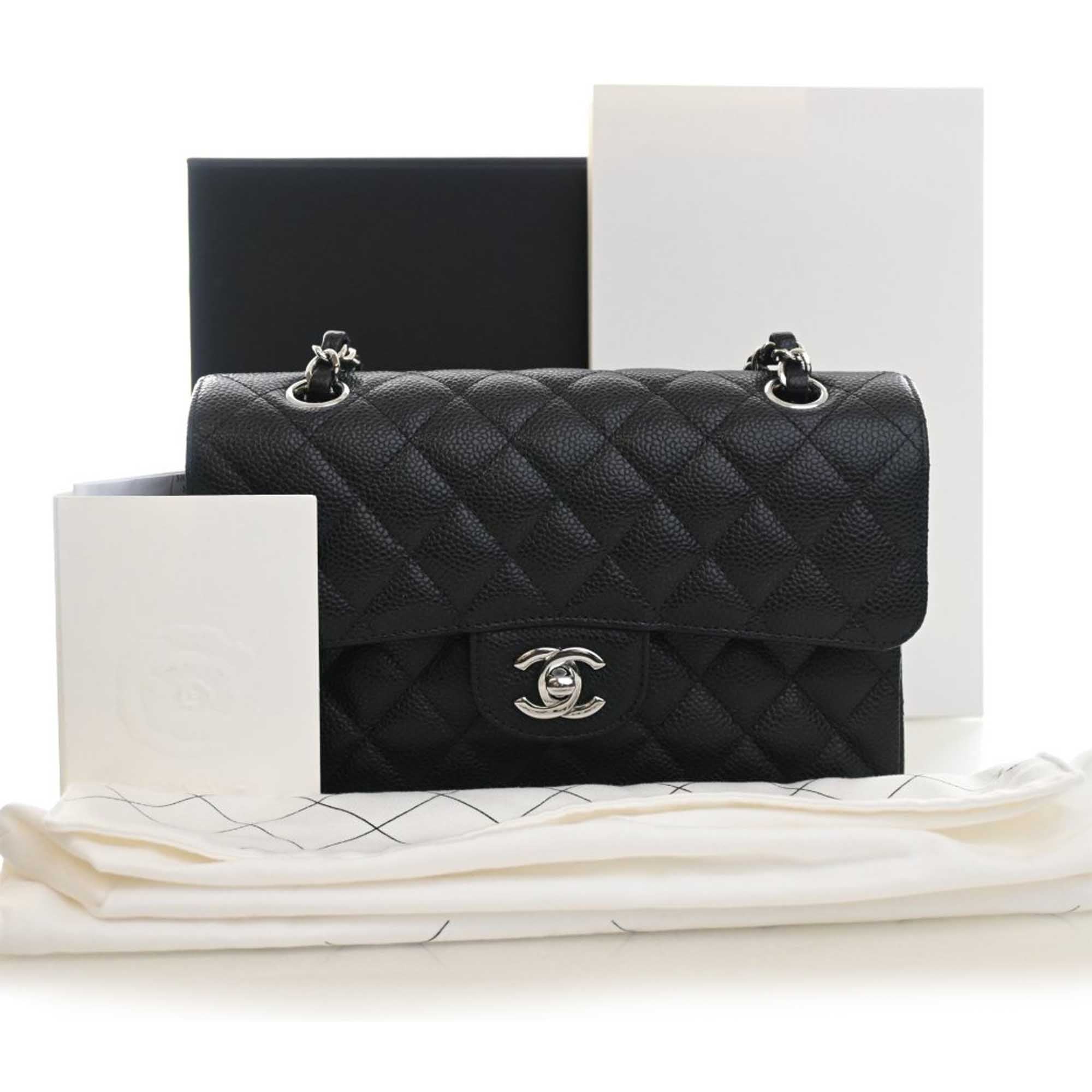 Chanel Small Classic Caviar Double Flap - image 15