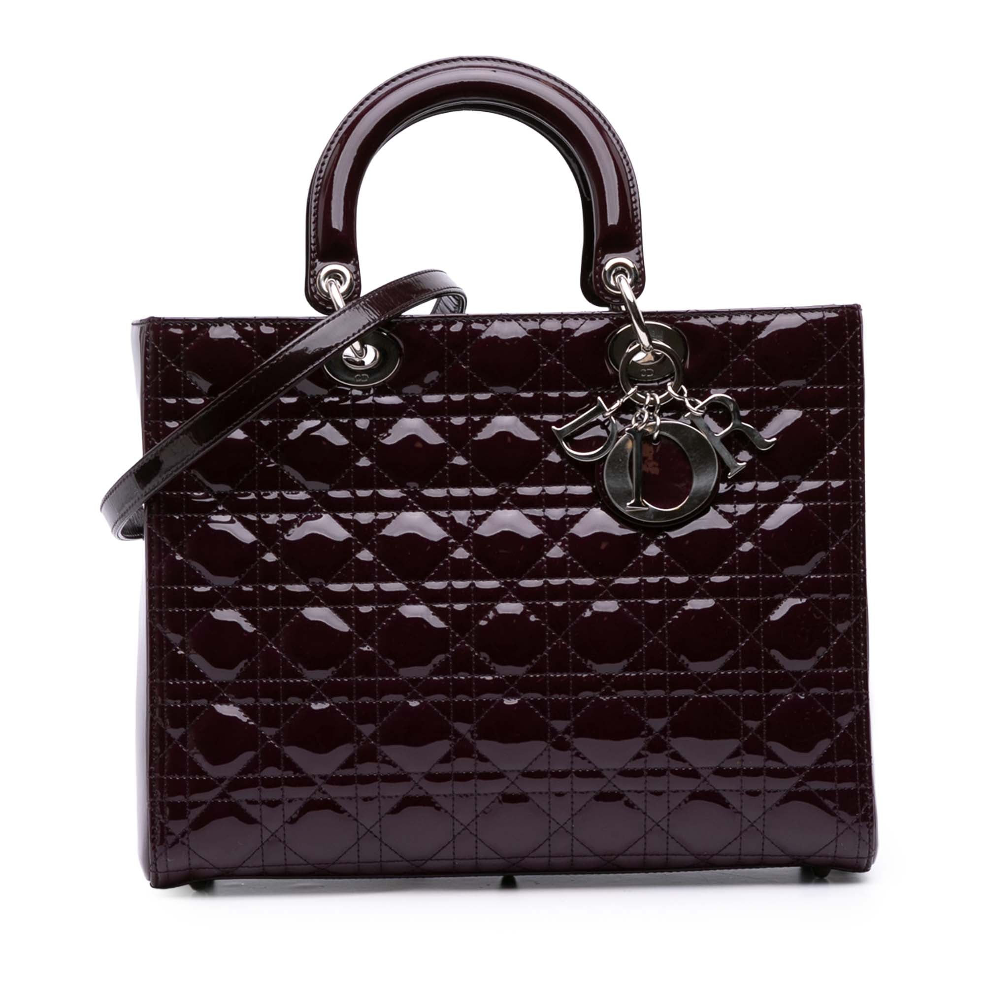 Dior Large Patent Cannage Lady Dior - image 1