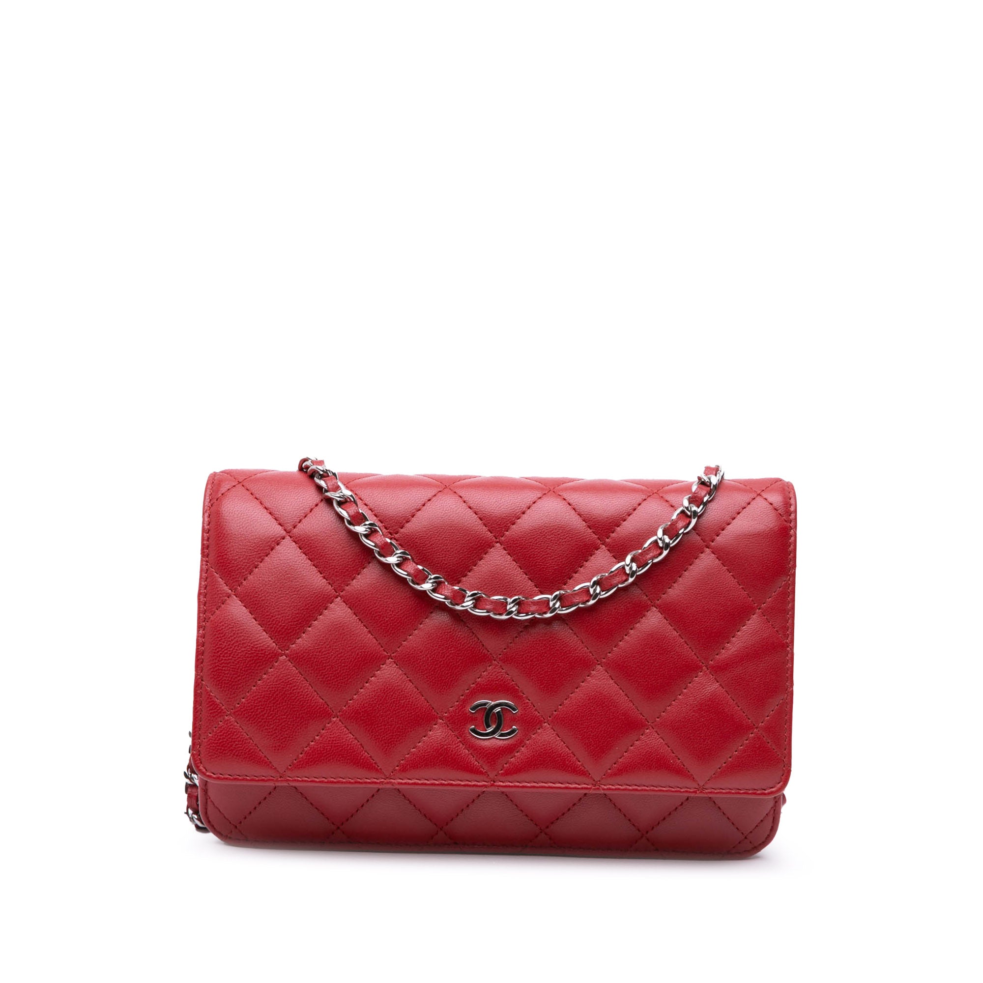 Chanel CC Quilted Lambskin Wallet on Chain - image 1