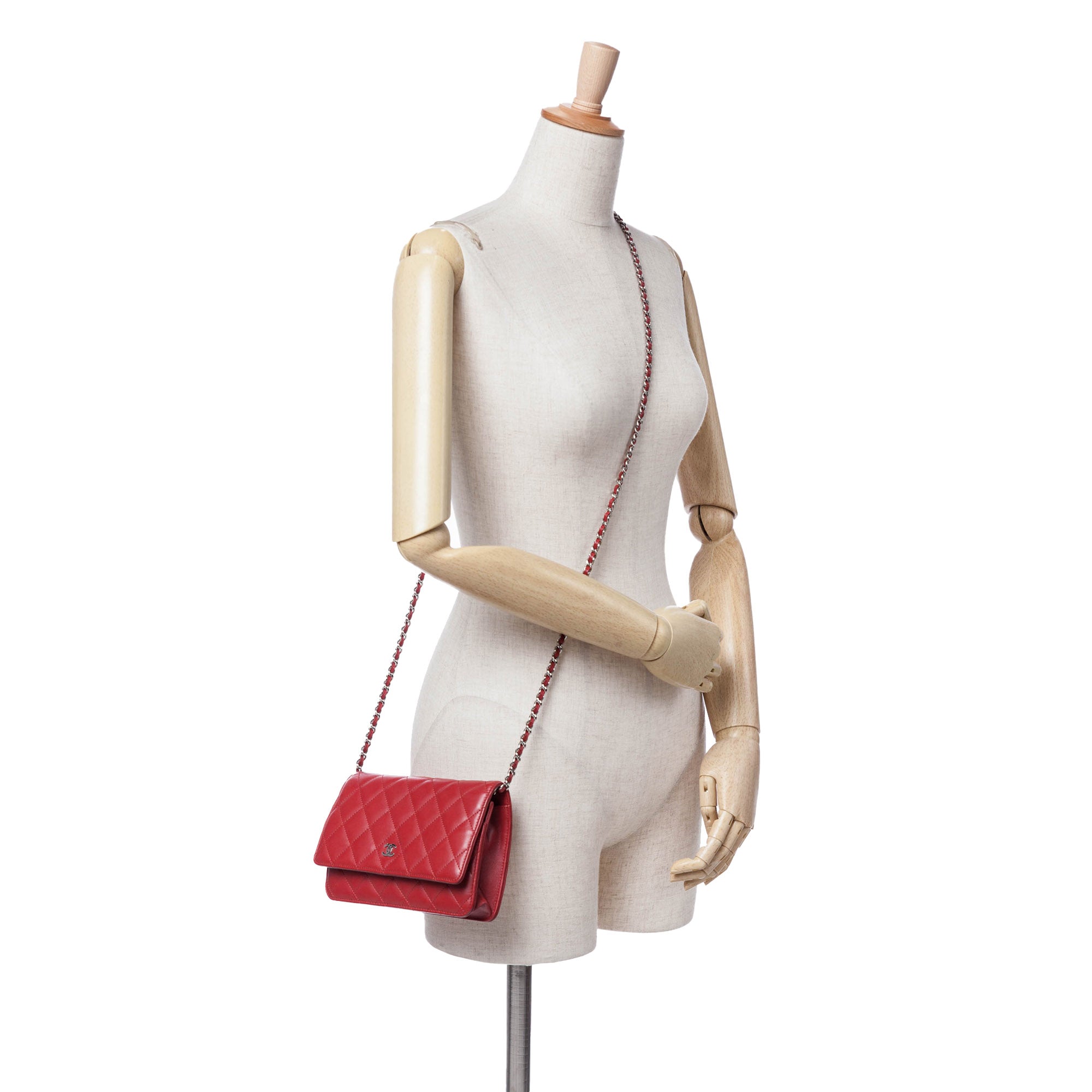 Chanel CC Quilted Lambskin Wallet on Chain - image 10