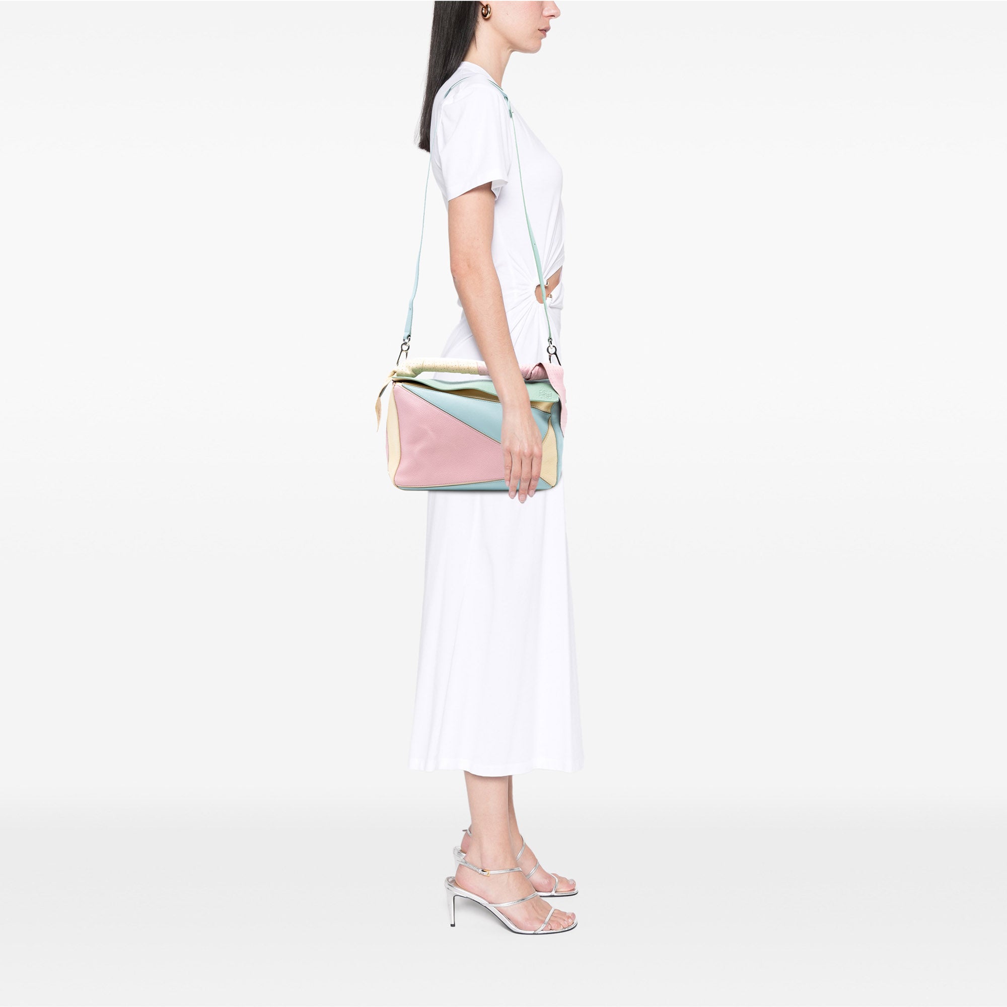LOEWE Medium Multicolor Leather Puzzle Satchel - image 7