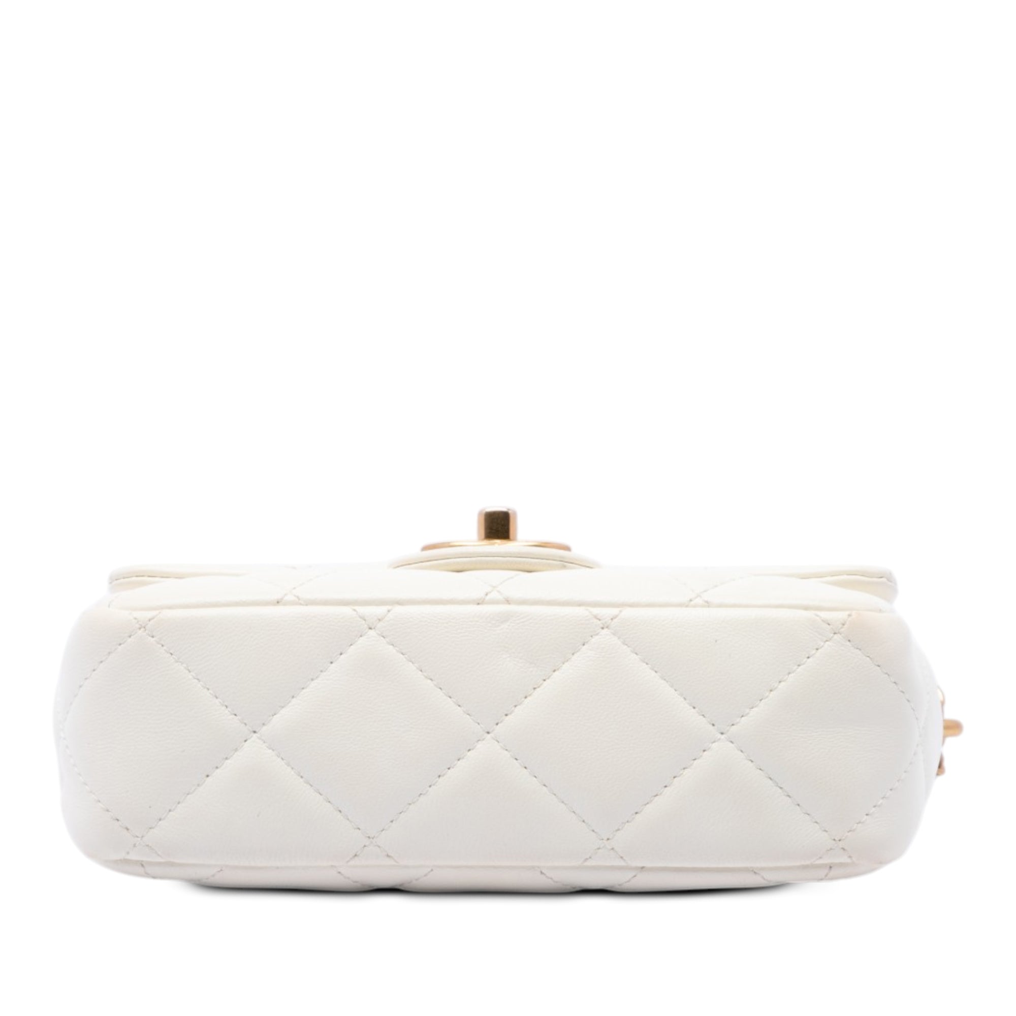 Chanel Mini Quilted Lambskin Pearl My Perfect Single Flap - image 3