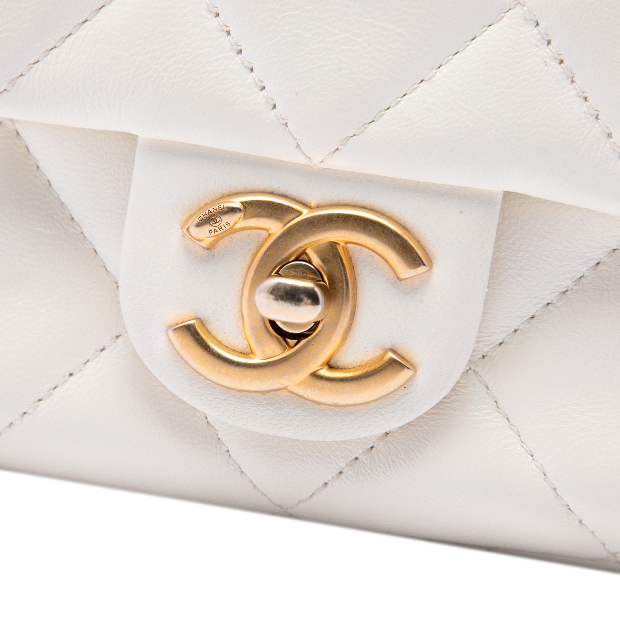 Chanel Mini Quilted Lambskin Pearl My Perfect Single Flap - image 5
