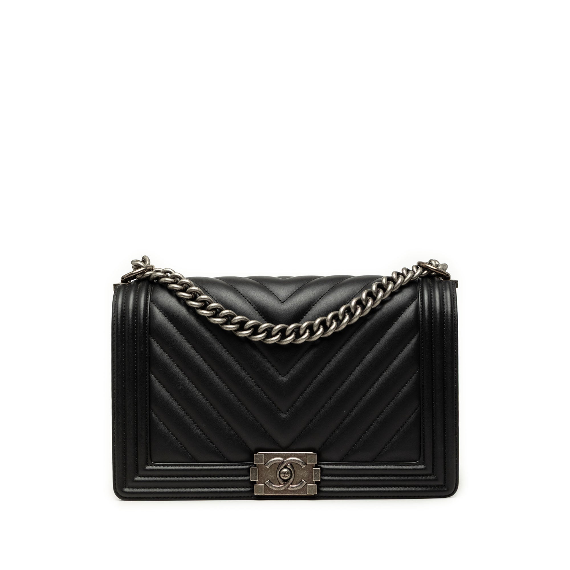 Chanel Medium Chevron Lambskin Boy Flap - image 1