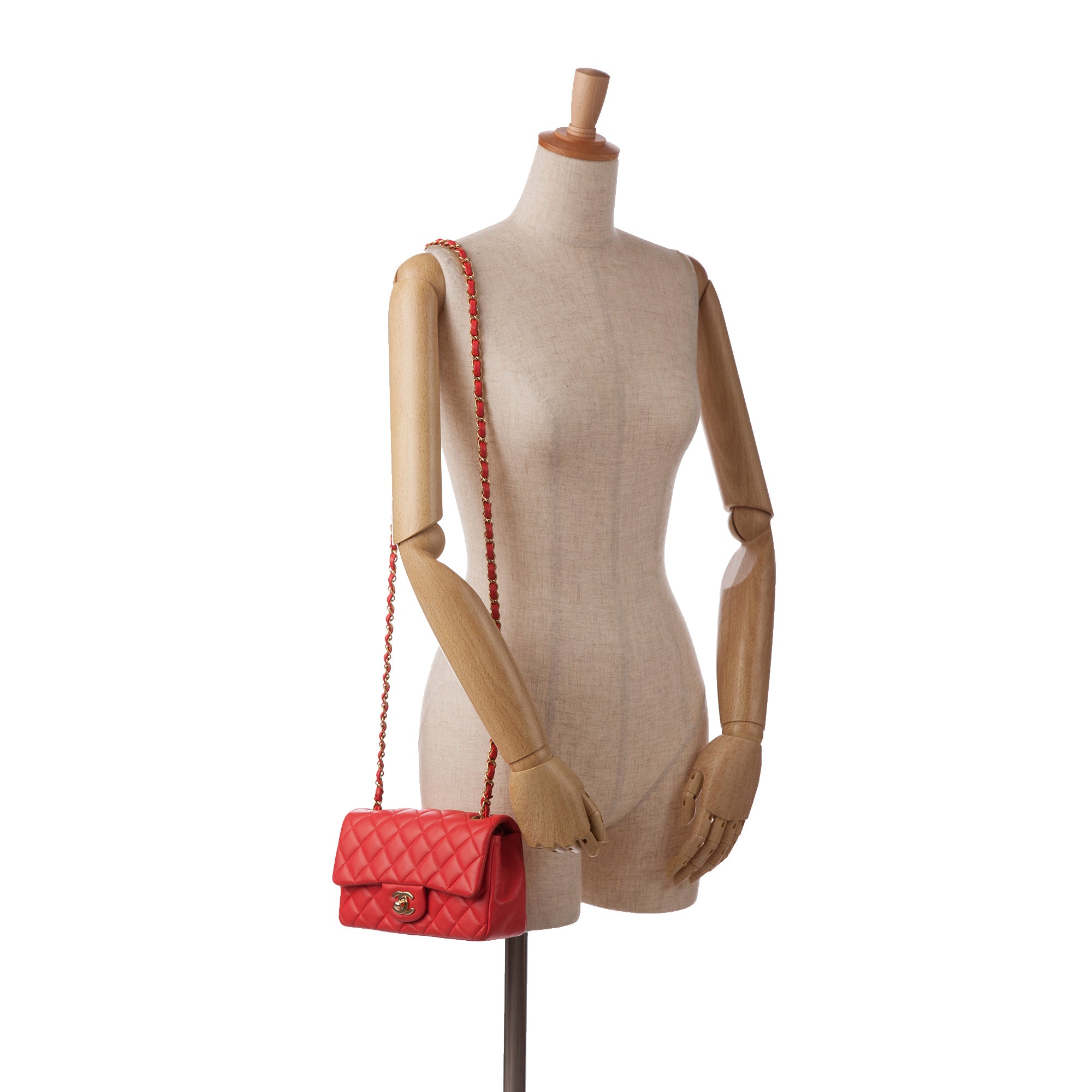 Chanel Mini Rectangular Classic Lambskin Single Flap - image 10