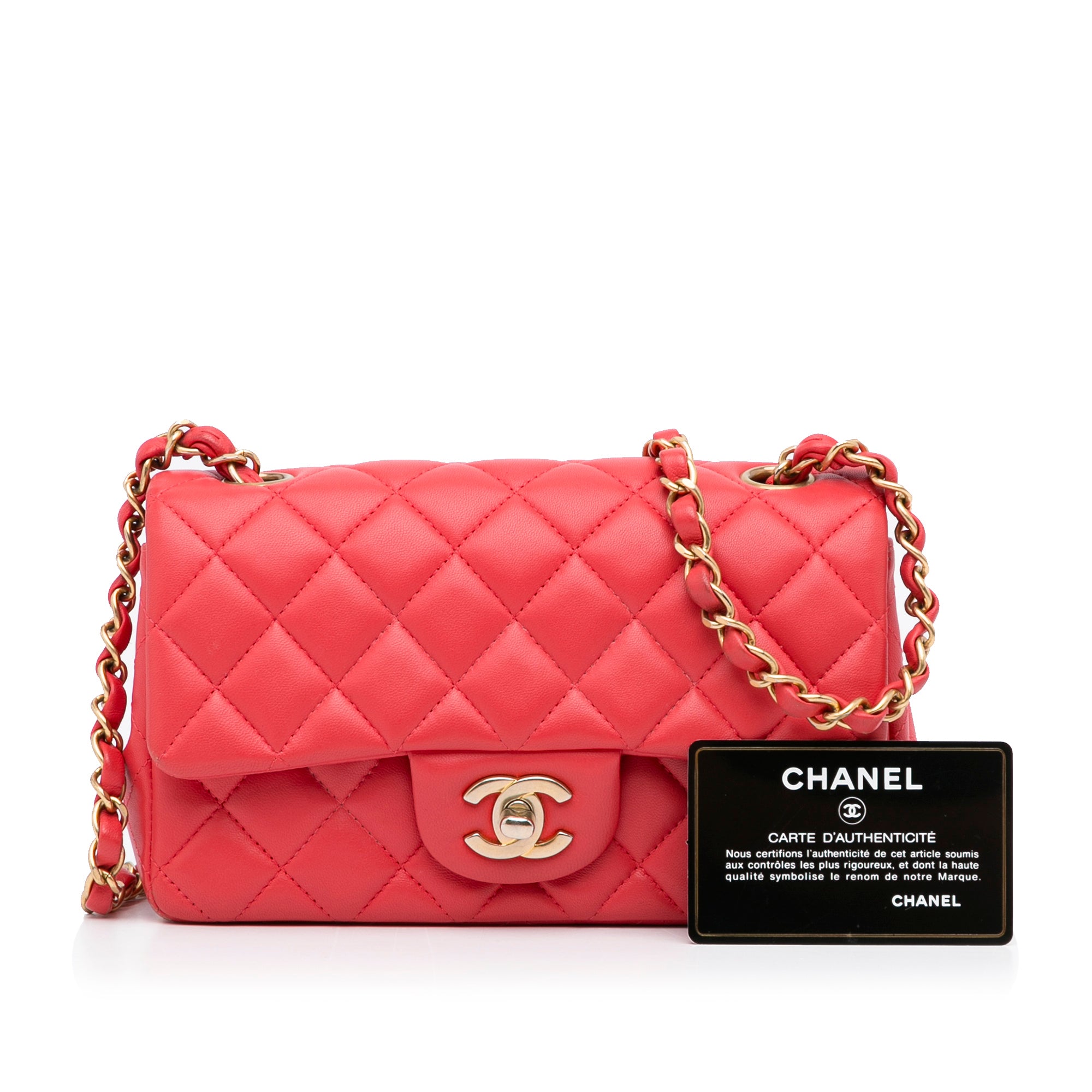 Chanel Mini Rectangular Classic Lambskin Single Flap - image 11