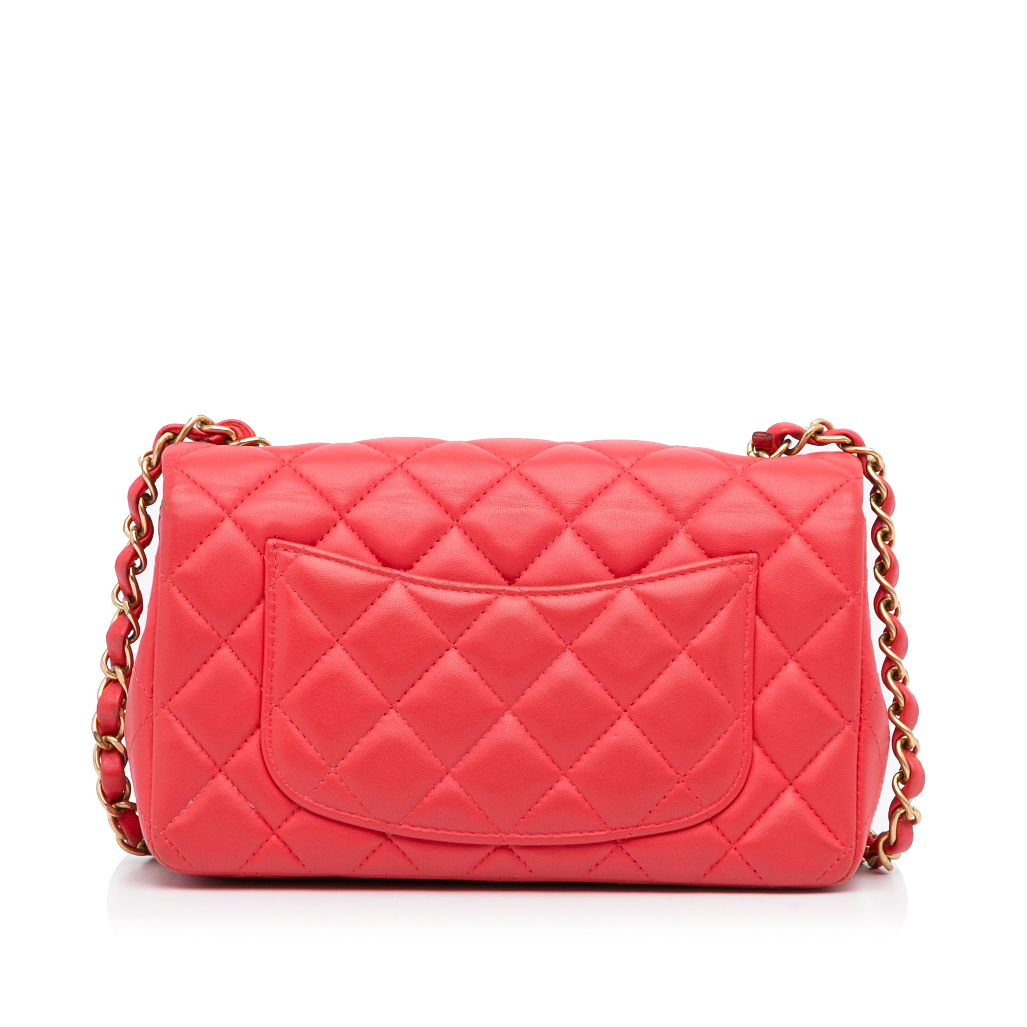 Chanel Mini Rectangular Classic Lambskin Single Flap - image 4