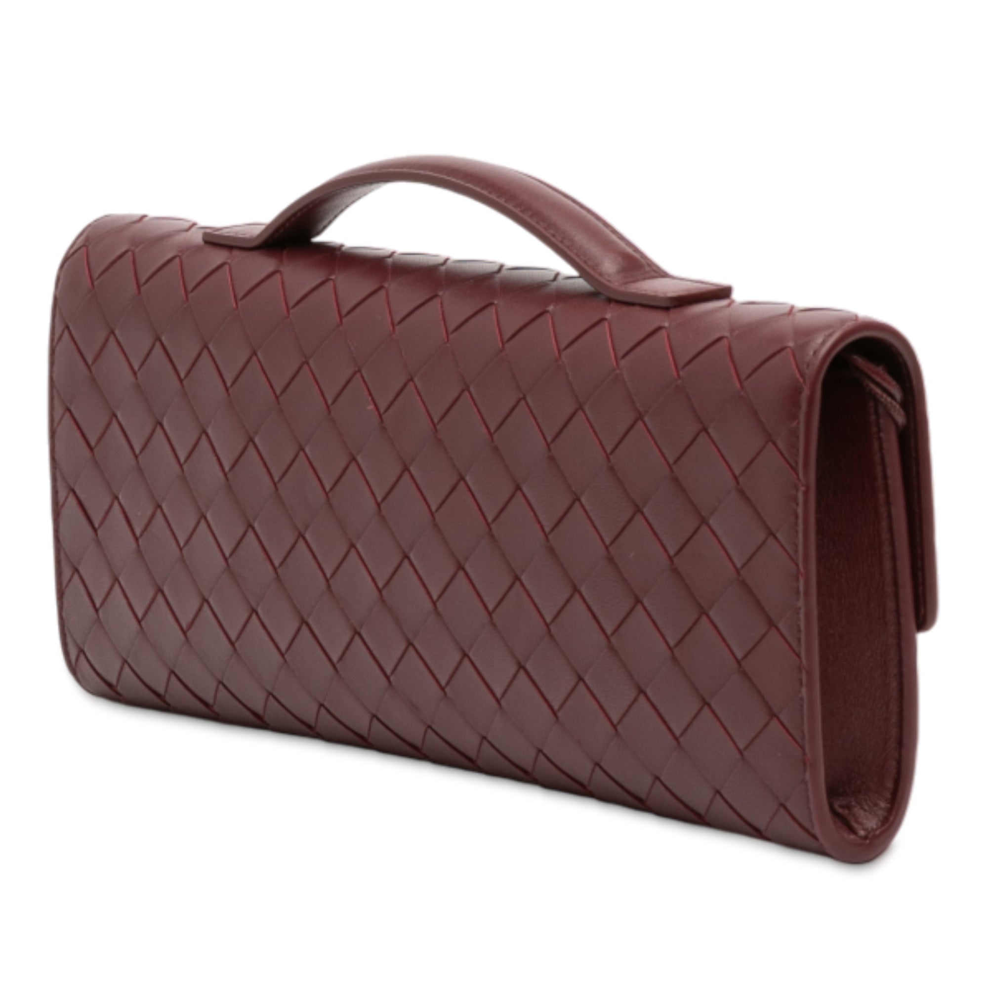 Bottega Veneta Lambskin Intrecciato Andiamo Clutch - image 2