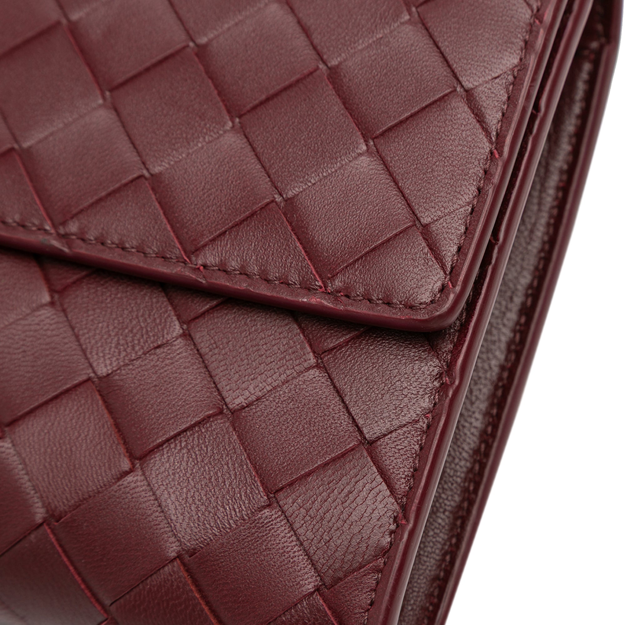 Bottega Veneta Lambskin Intrecciato Andiamo Clutch - image 9