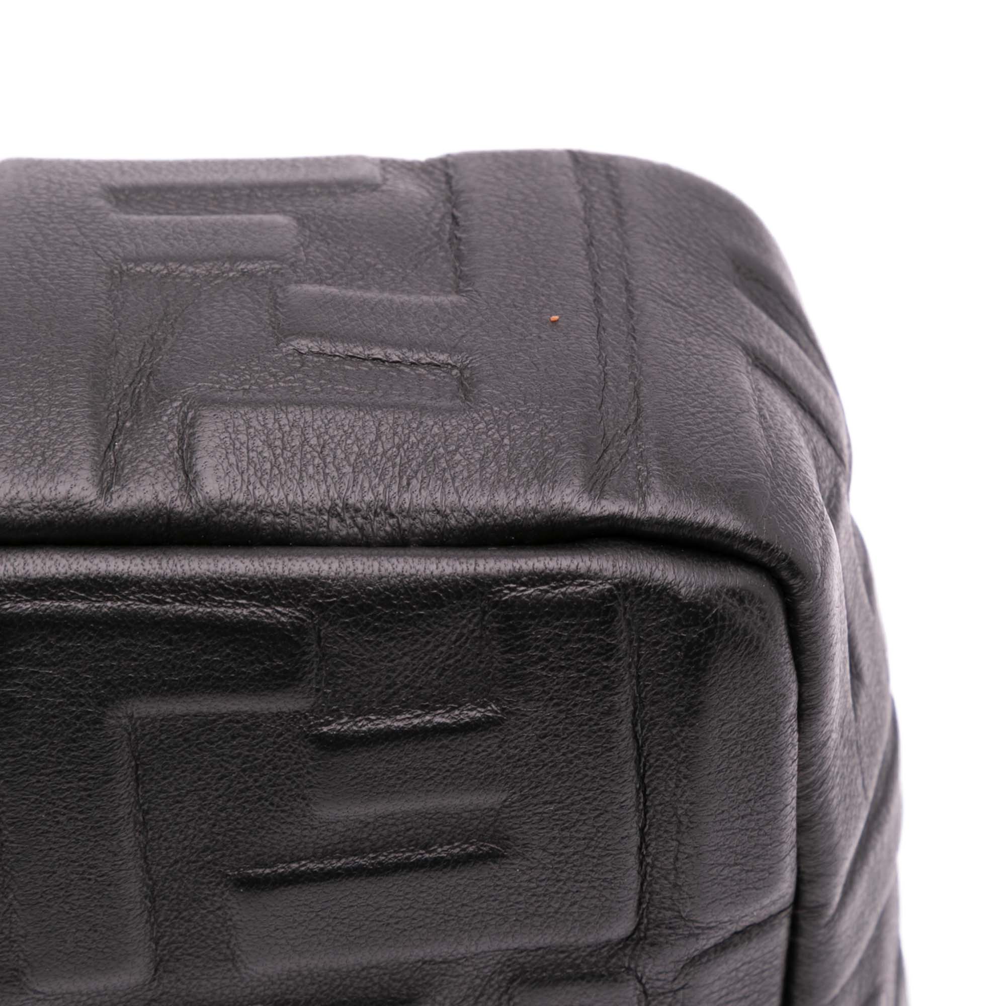 Fendi Zucca Embossed Leather Baguette Satchel - image 9