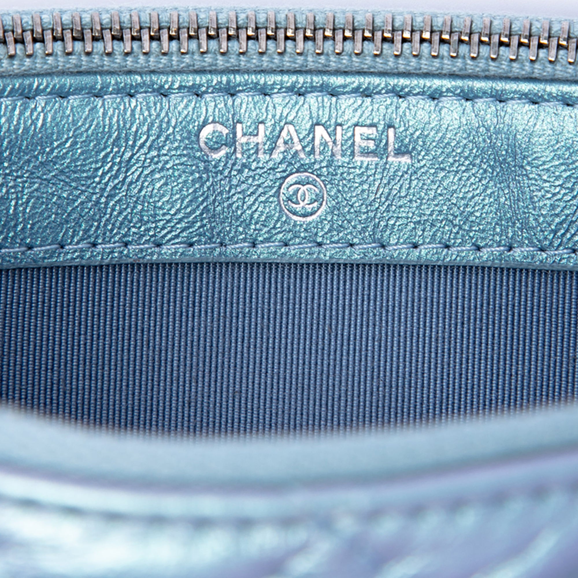 Chanel Iridescent Aged Calfskin Gabrielle Double Zip Clutch with Chain - image 5