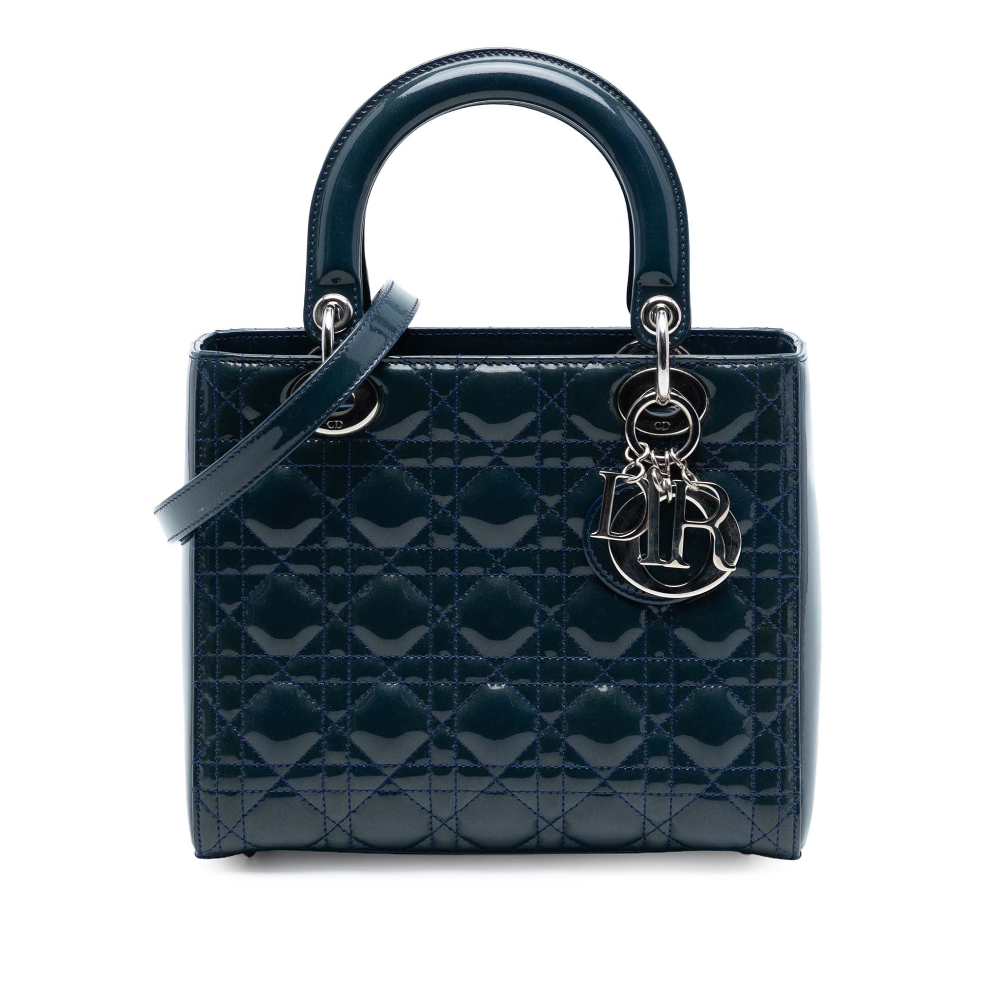 Dior Medium Patent Cannage Lady Dior - image 1