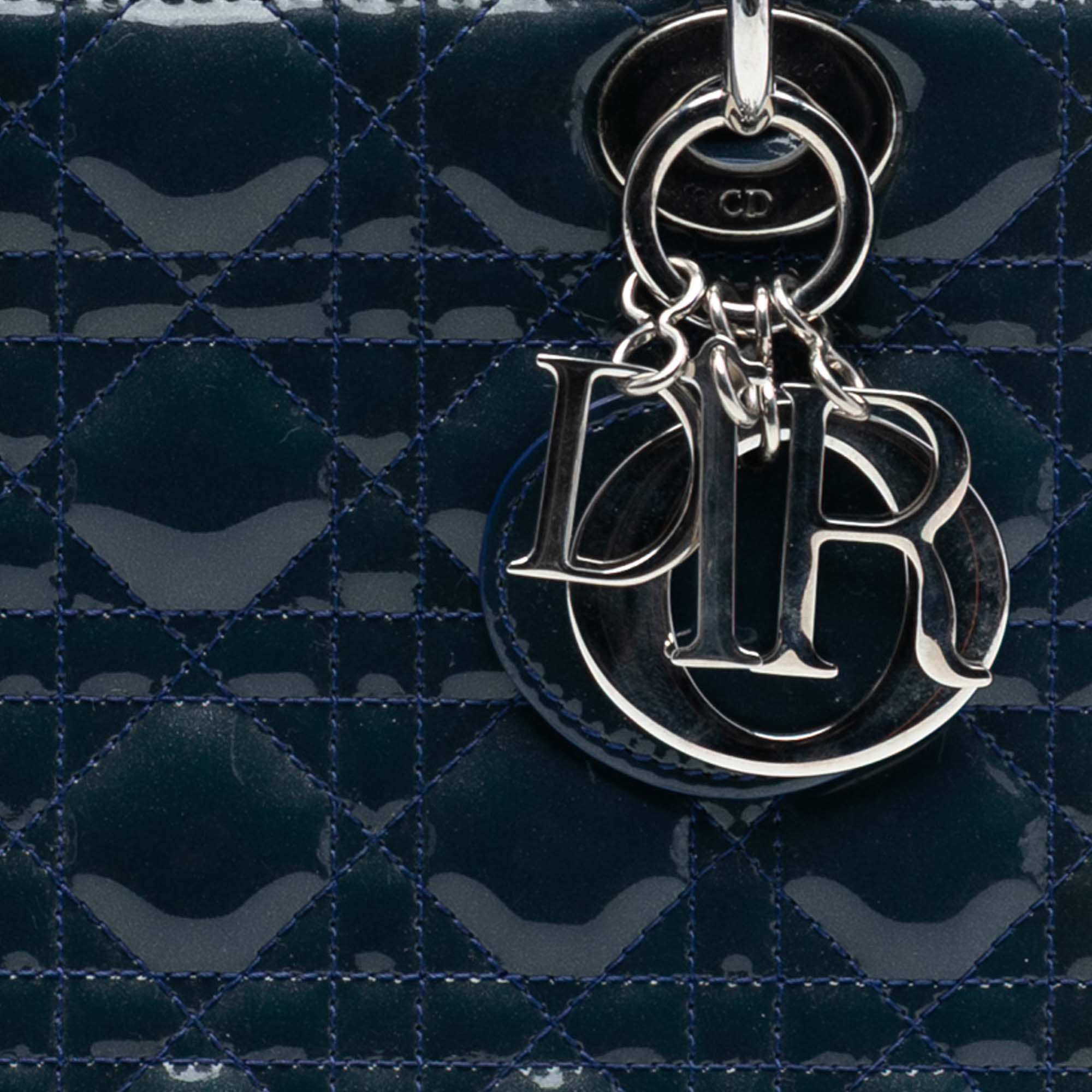 Dior Medium Patent Cannage Lady Dior - image 7