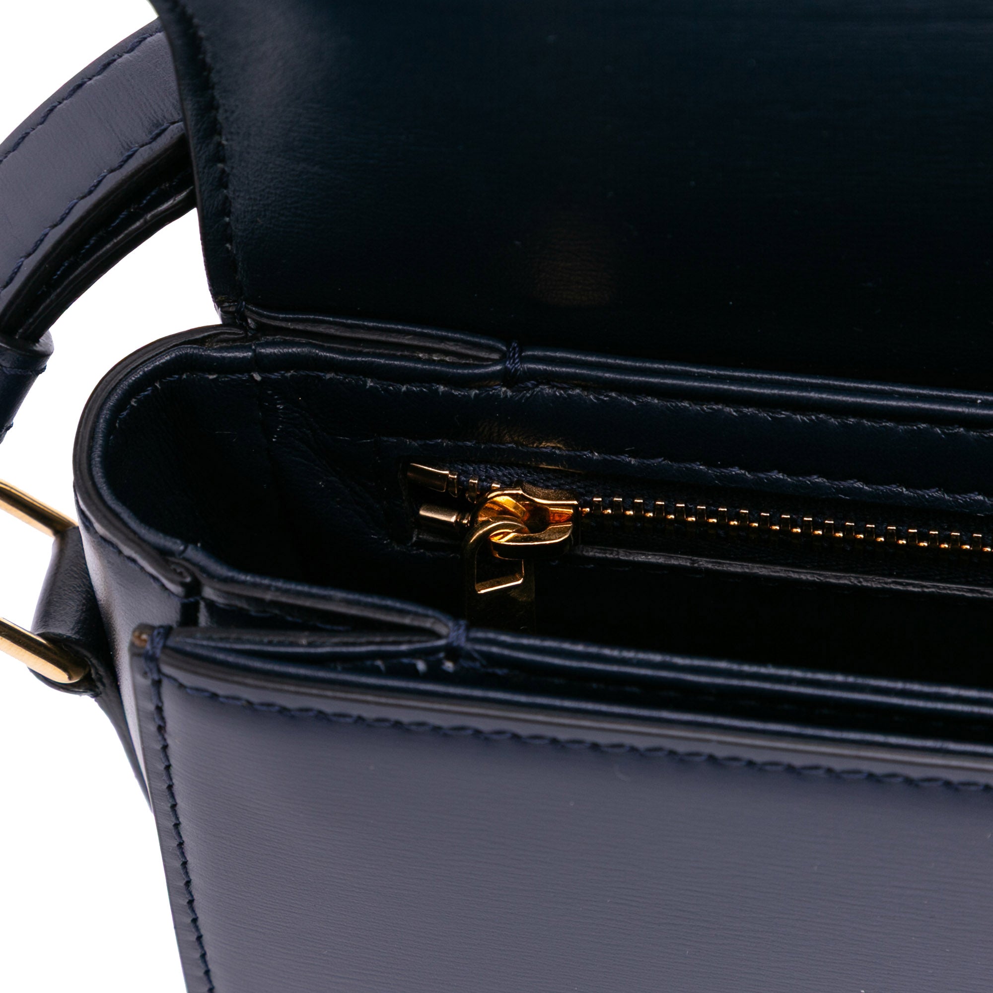 Celine Teen Shiny Calfskin Triomphe Crossbody - image 7