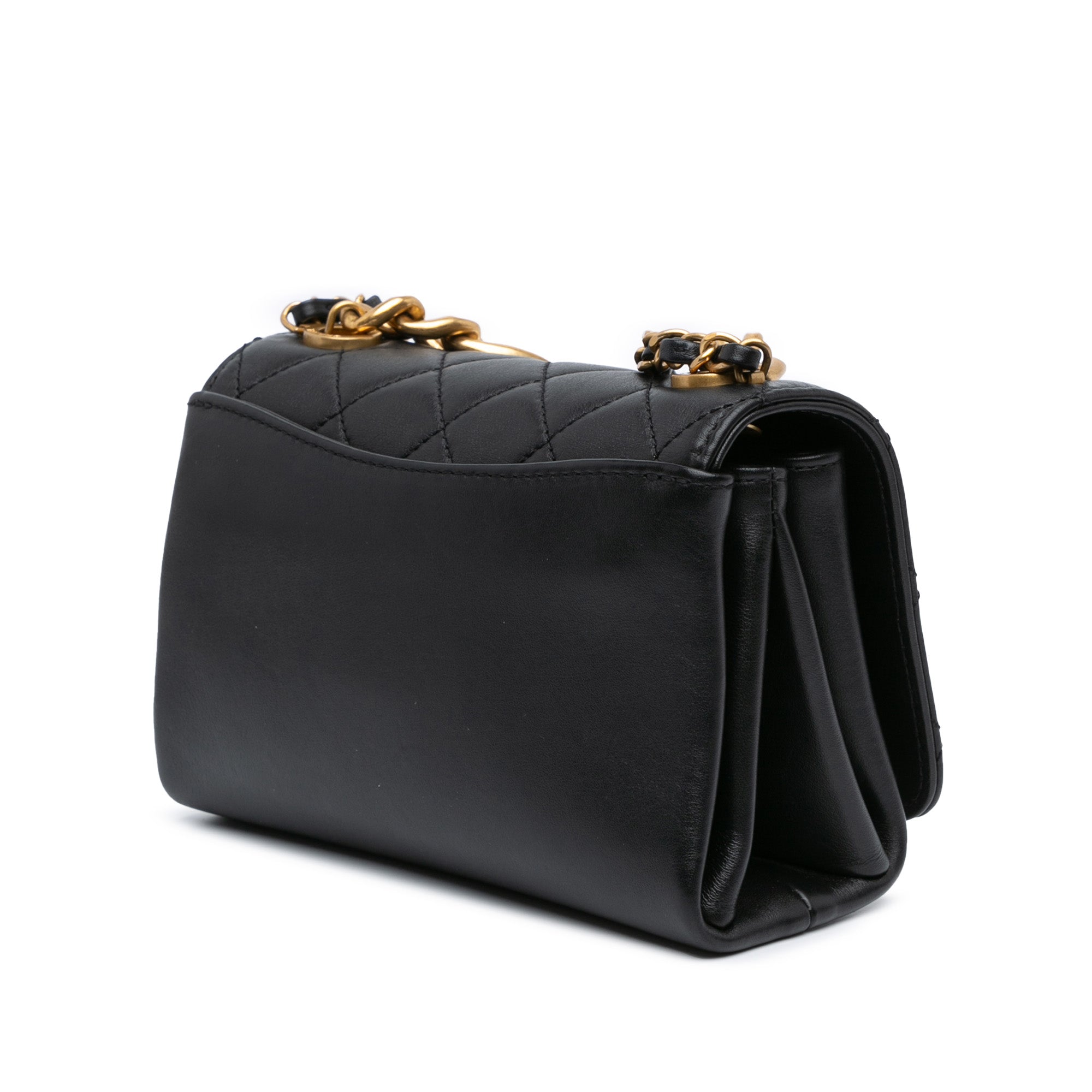 Chanel Quilted Calfskin Pearl Jewel Chain Flap - image 2