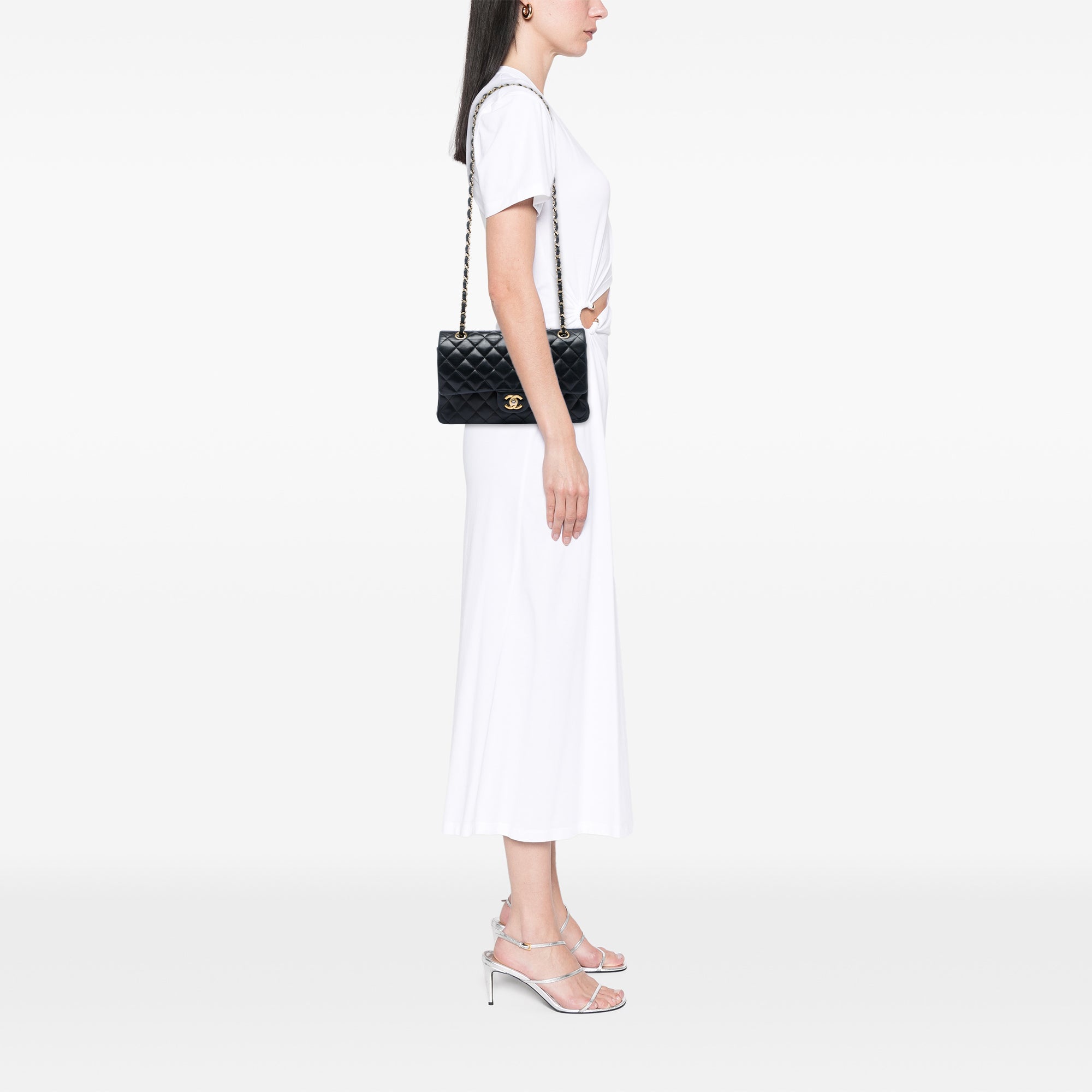 Chanel Medium Classic Lambskin Double Flap - image 5