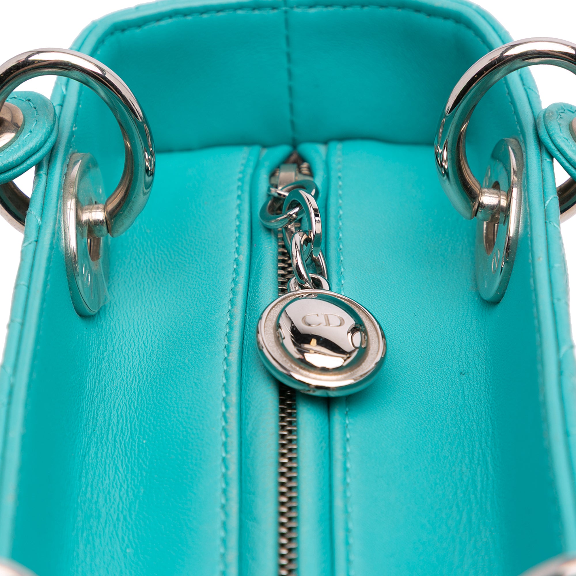 Dior Medium Lambskin Cannage Lady Dior - image 6