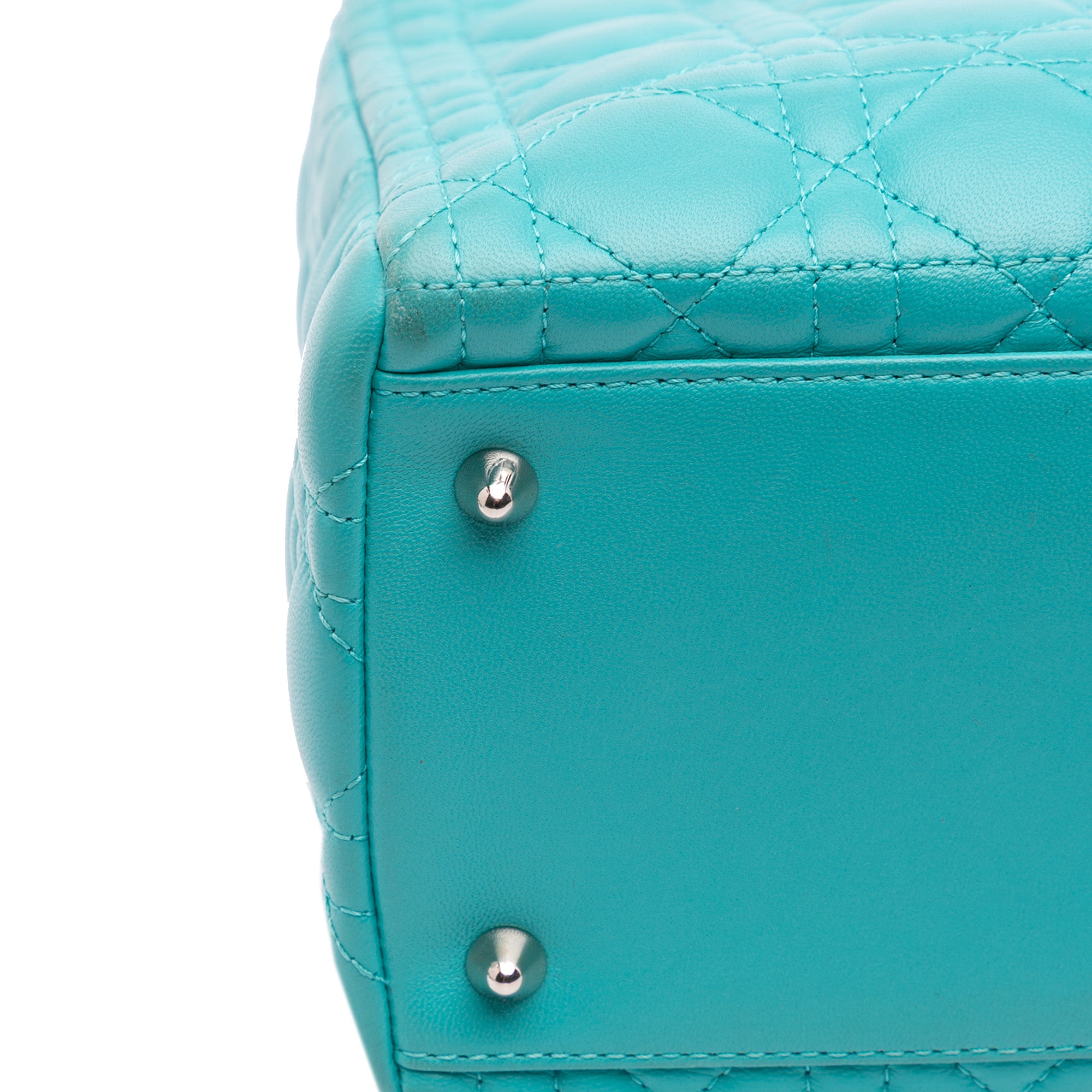 Dior Medium Lambskin Cannage Lady Dior - image 7