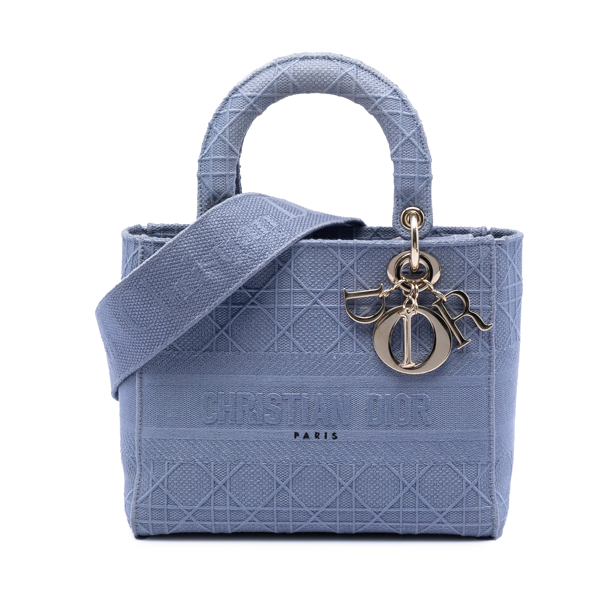 Dior Medium Canvas Cannage Lady D Lite - image 1